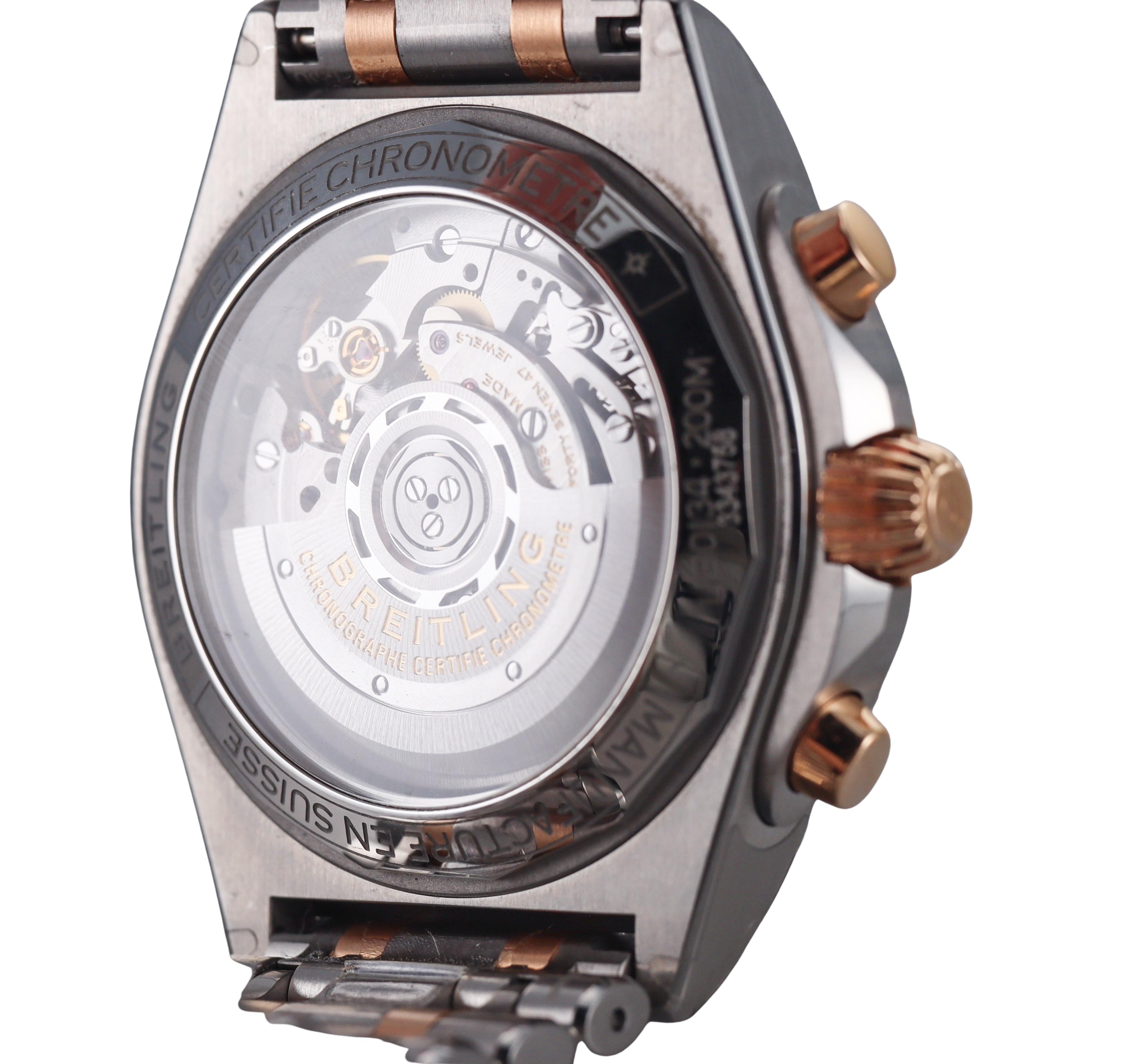 Breitling Chronomat B01 42 Chronograph Two Tone Watch UB0134