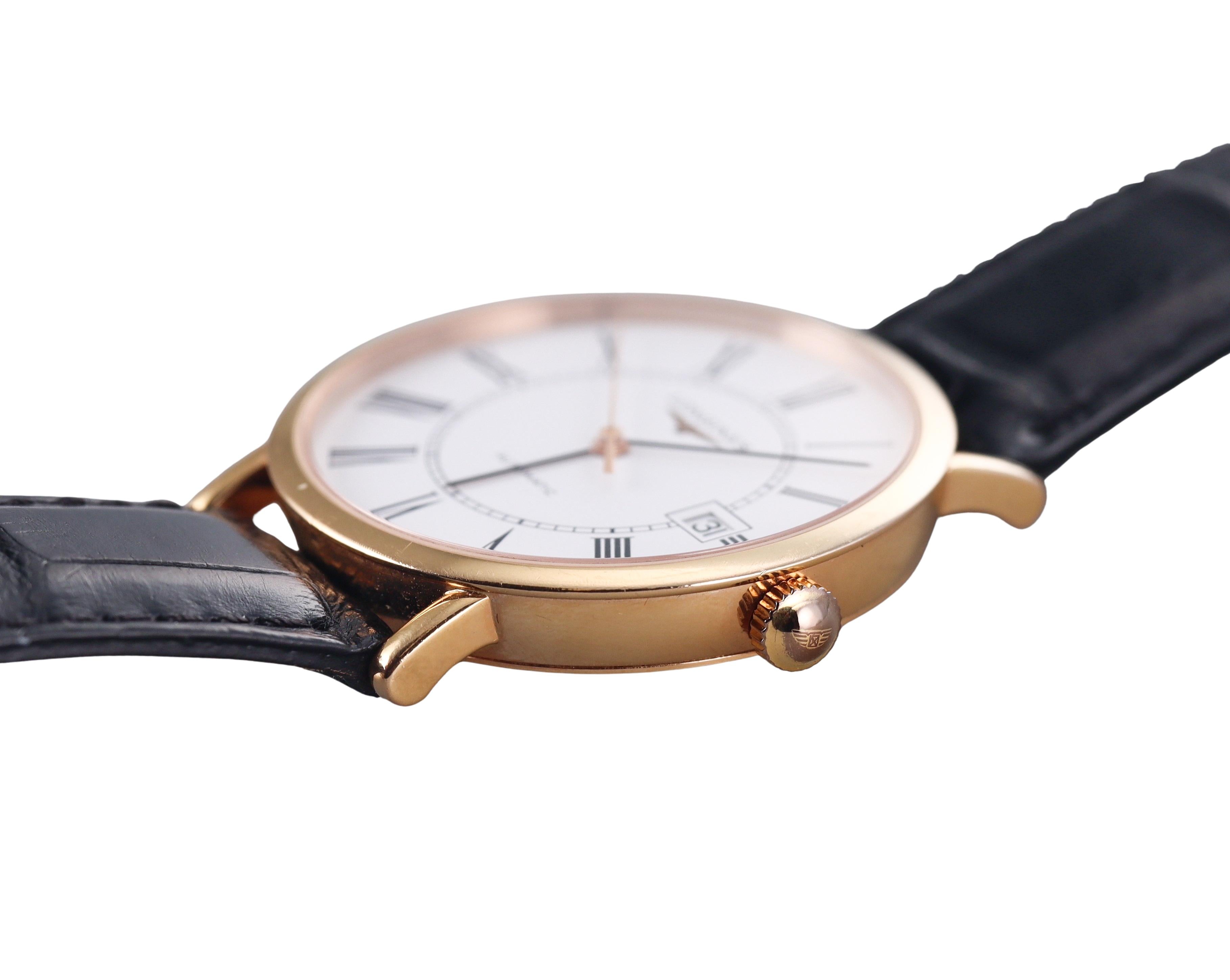Longines Elegant Collection 18k Yellow Gold Automatic Watch L4.787.8