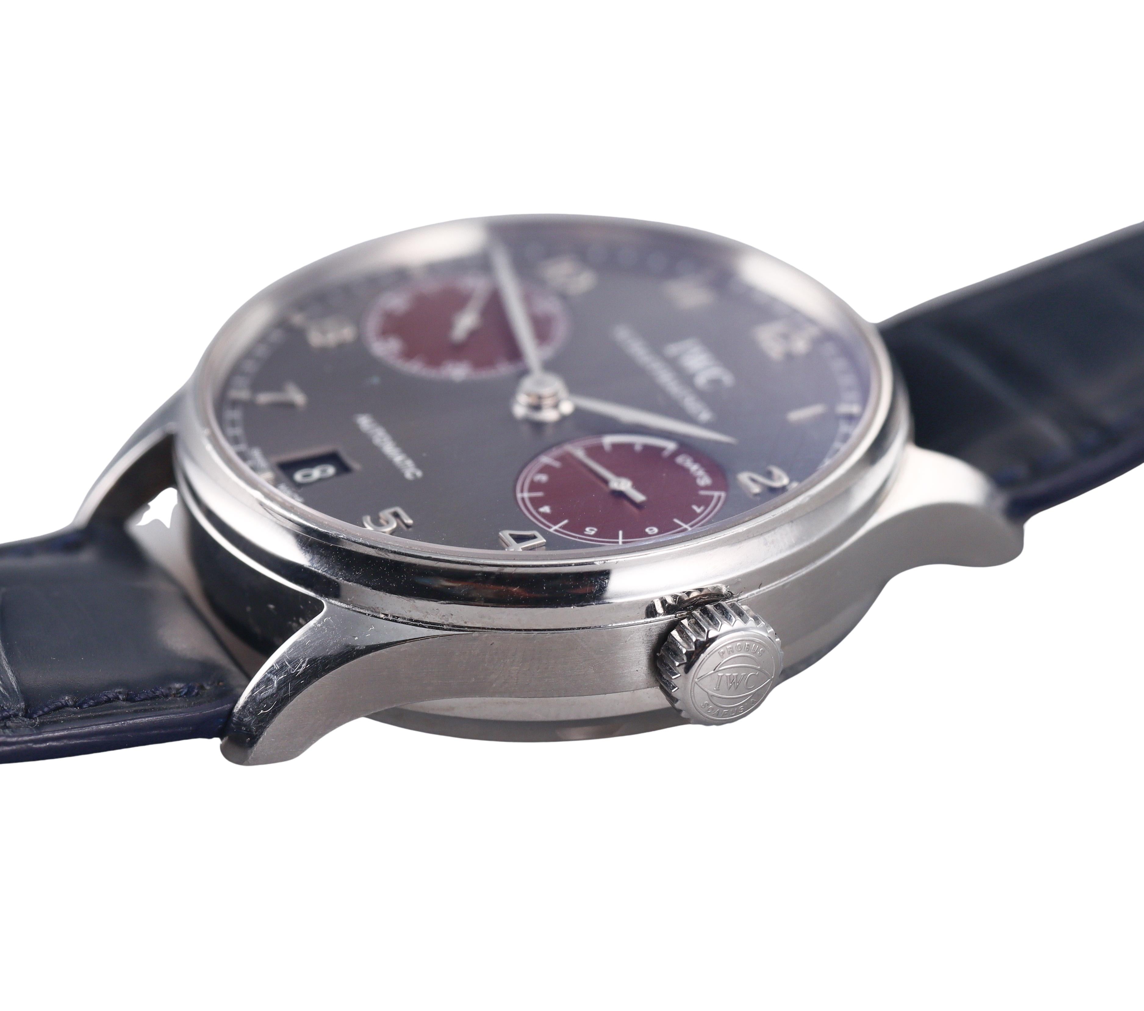 IWC Portugieser 7 Day Tribeca Film Festival 2013 Automatic Watch IW500126