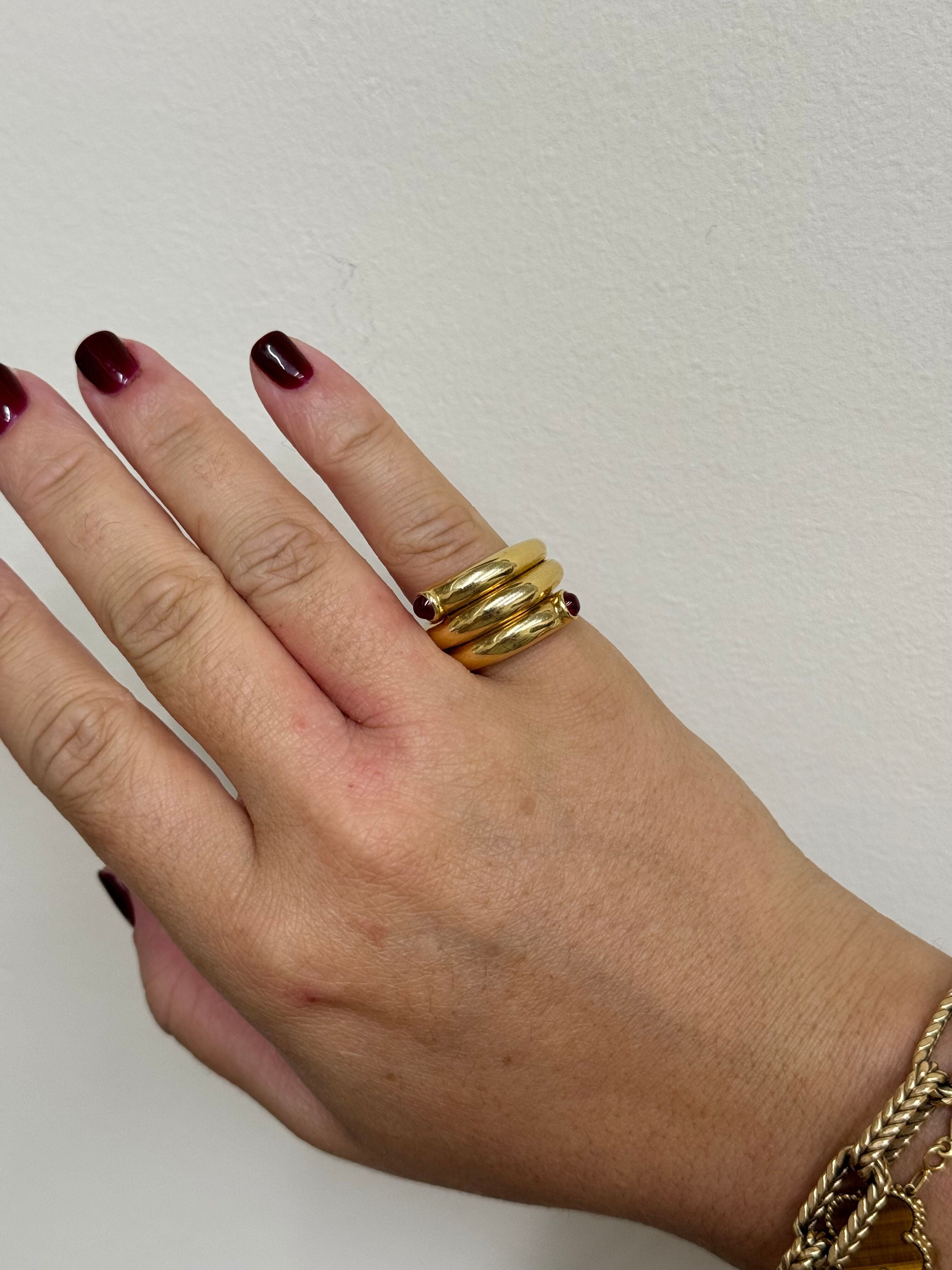 Tiffany & Co Schlumberger Ruby Gold Wrap Ring