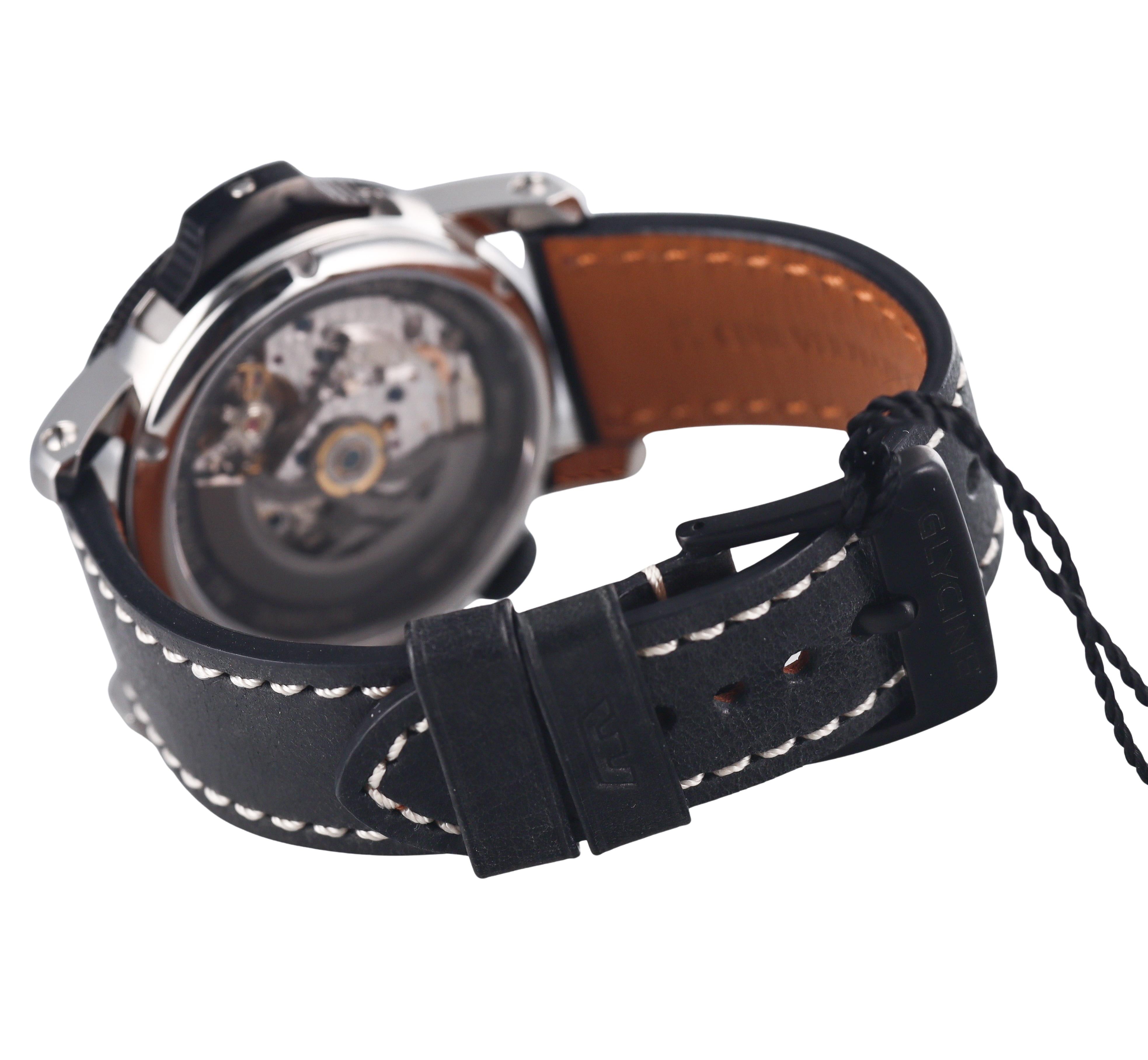 Glycine Airman Airfighter Automatic GMT Chronograph Watch 3921.18.LB9B