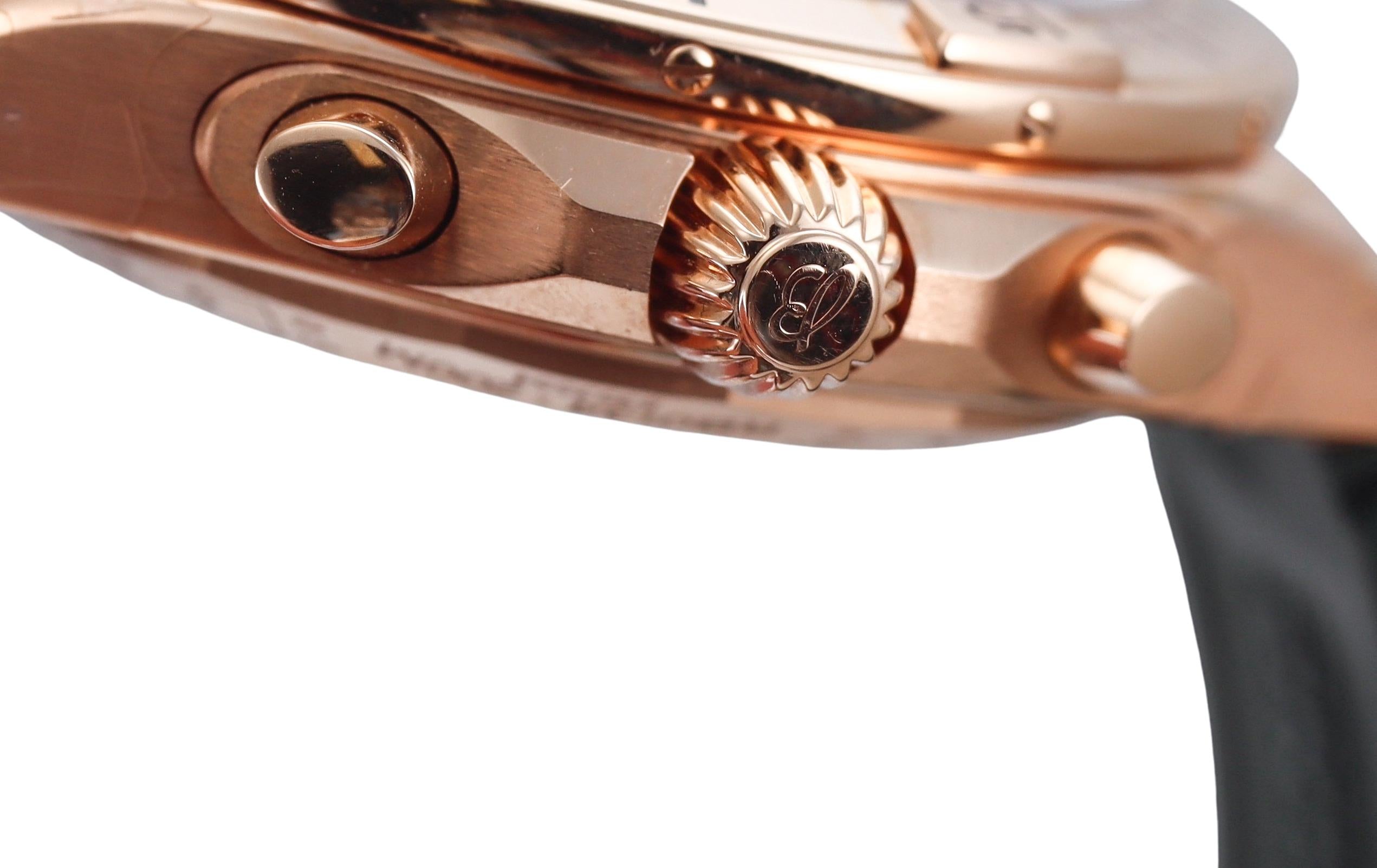 Breitling Chronomat B01 42mm Chronograph 18k Rose Gold Watch RB0134