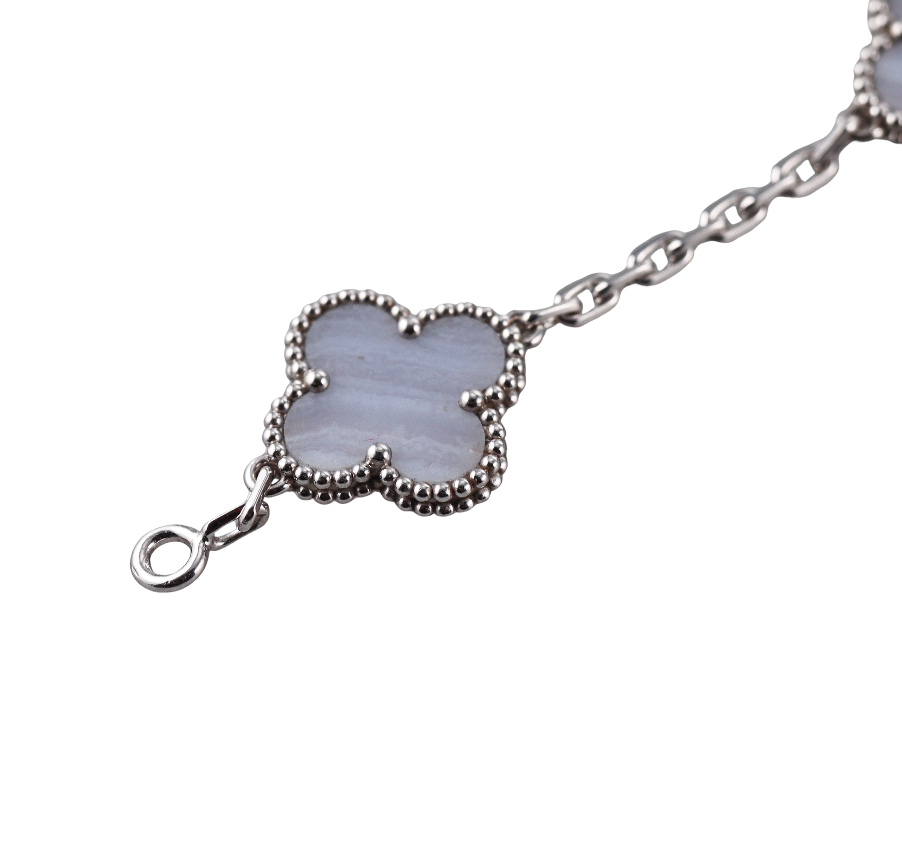 Van Cleef & Arpels Vintage Alhambra Chalcedony Gold Bracelet