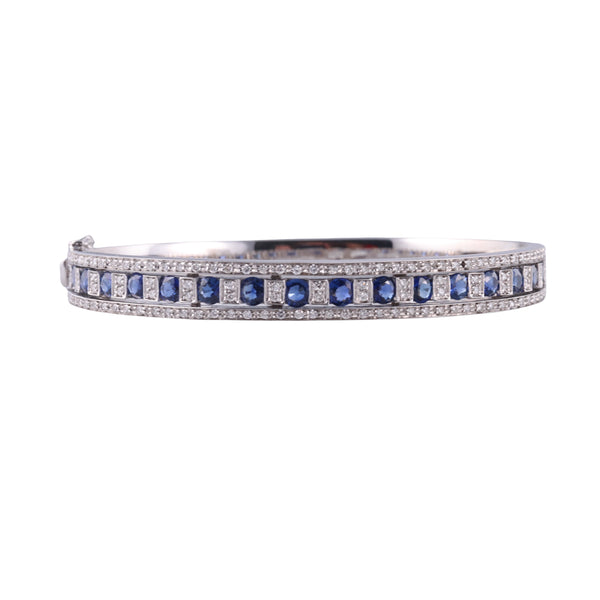 Damiani 18k Gold Diamond Sapphire Bracelet