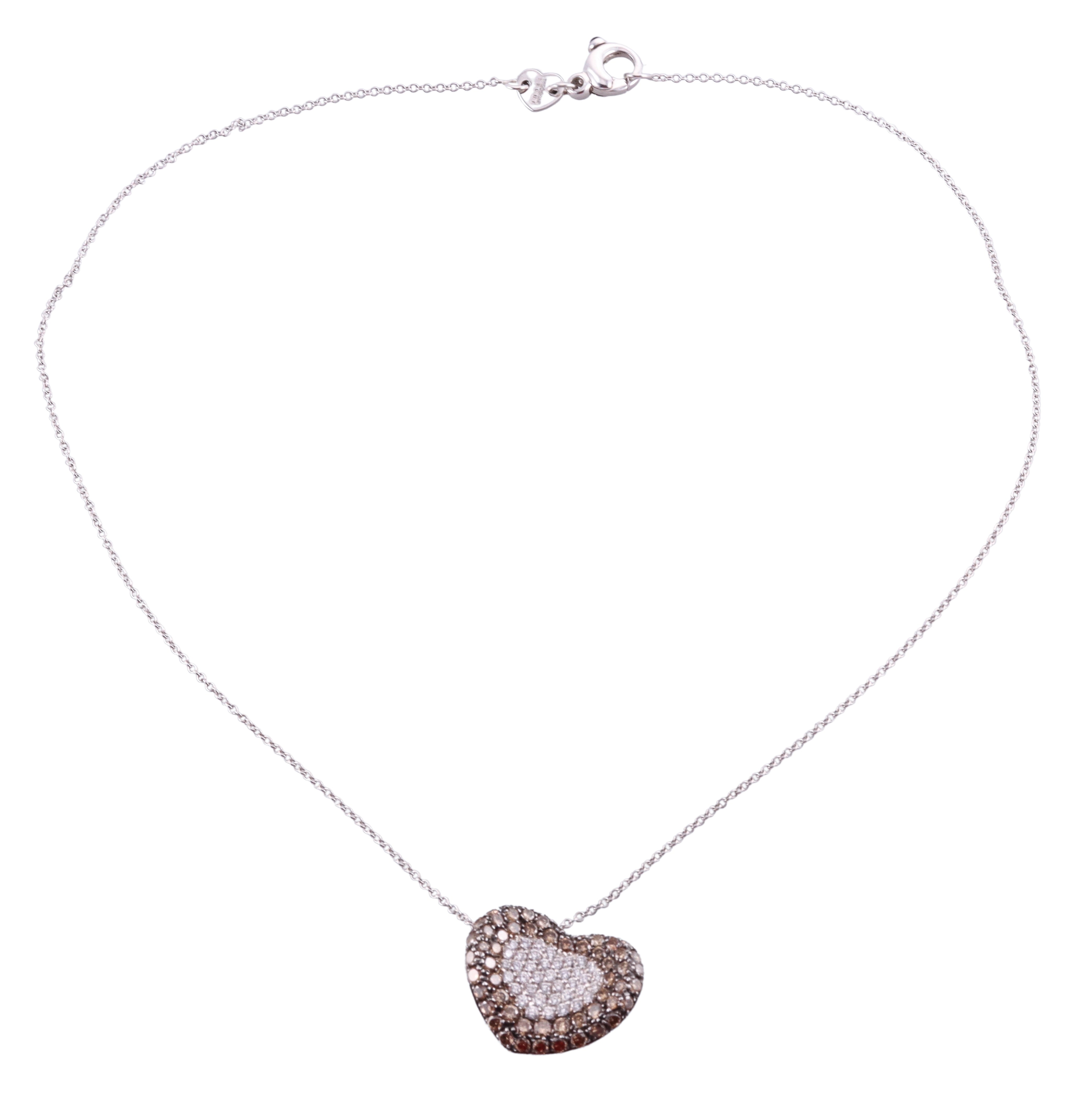 Pasquale Bruni 18k Gold Diamond Heart Pendant Necklace