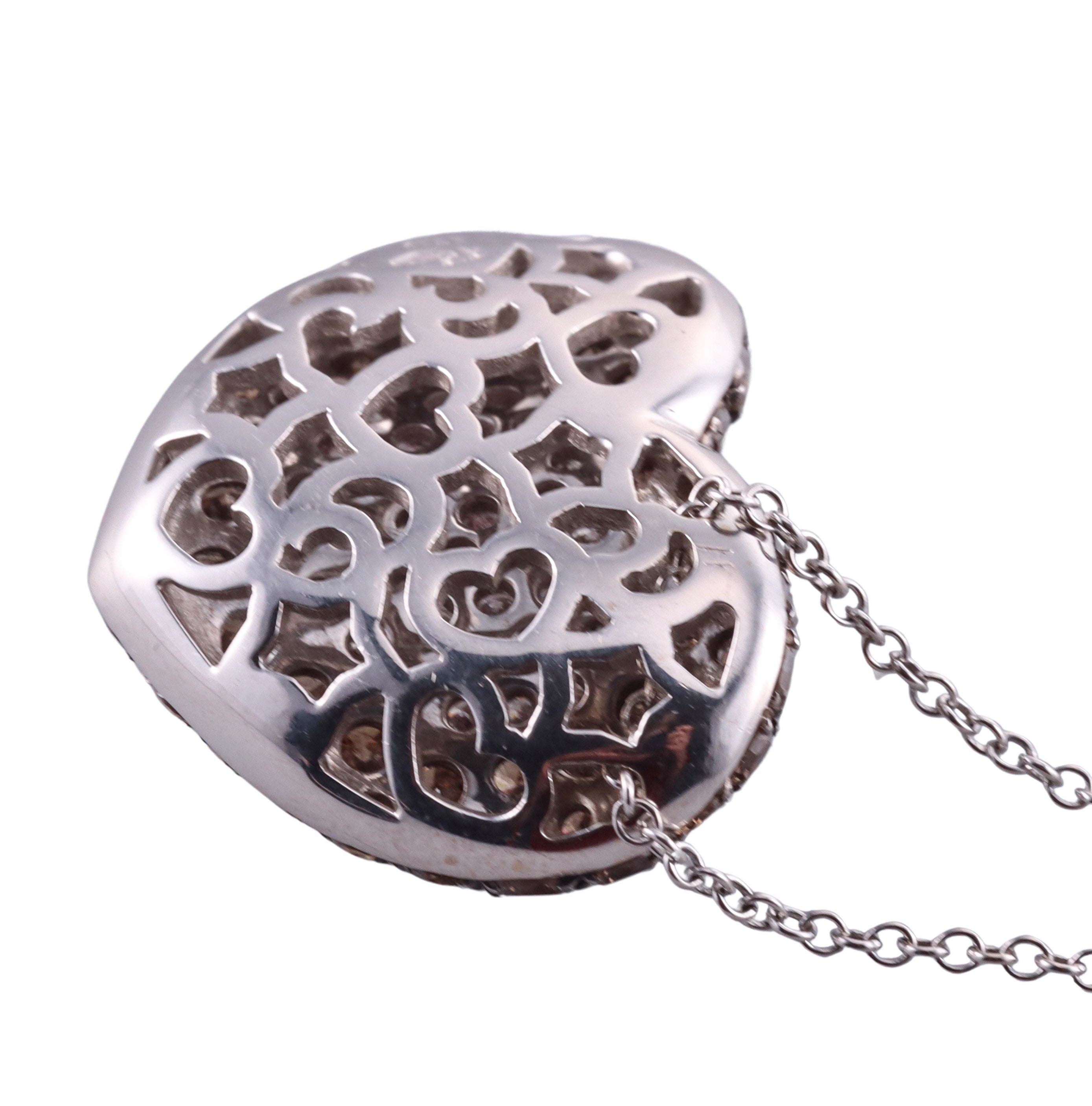 Pasquale Bruni 18k Gold Diamond Heart Pendant Necklace