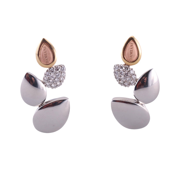 Damiani 18k Gold Diamond Earrings