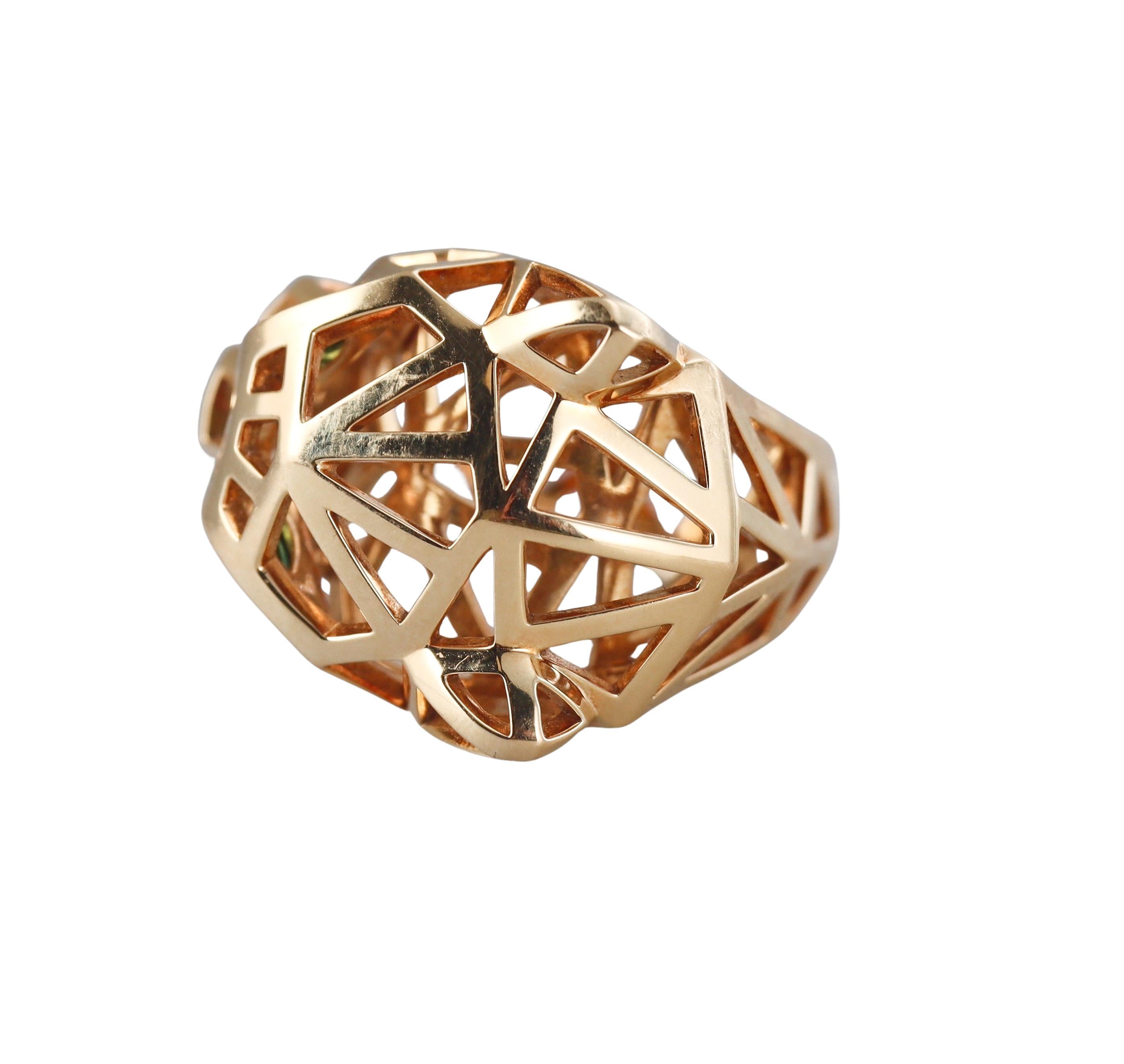 Panthere de Cartier Tsavorite Onyx Gold Ring