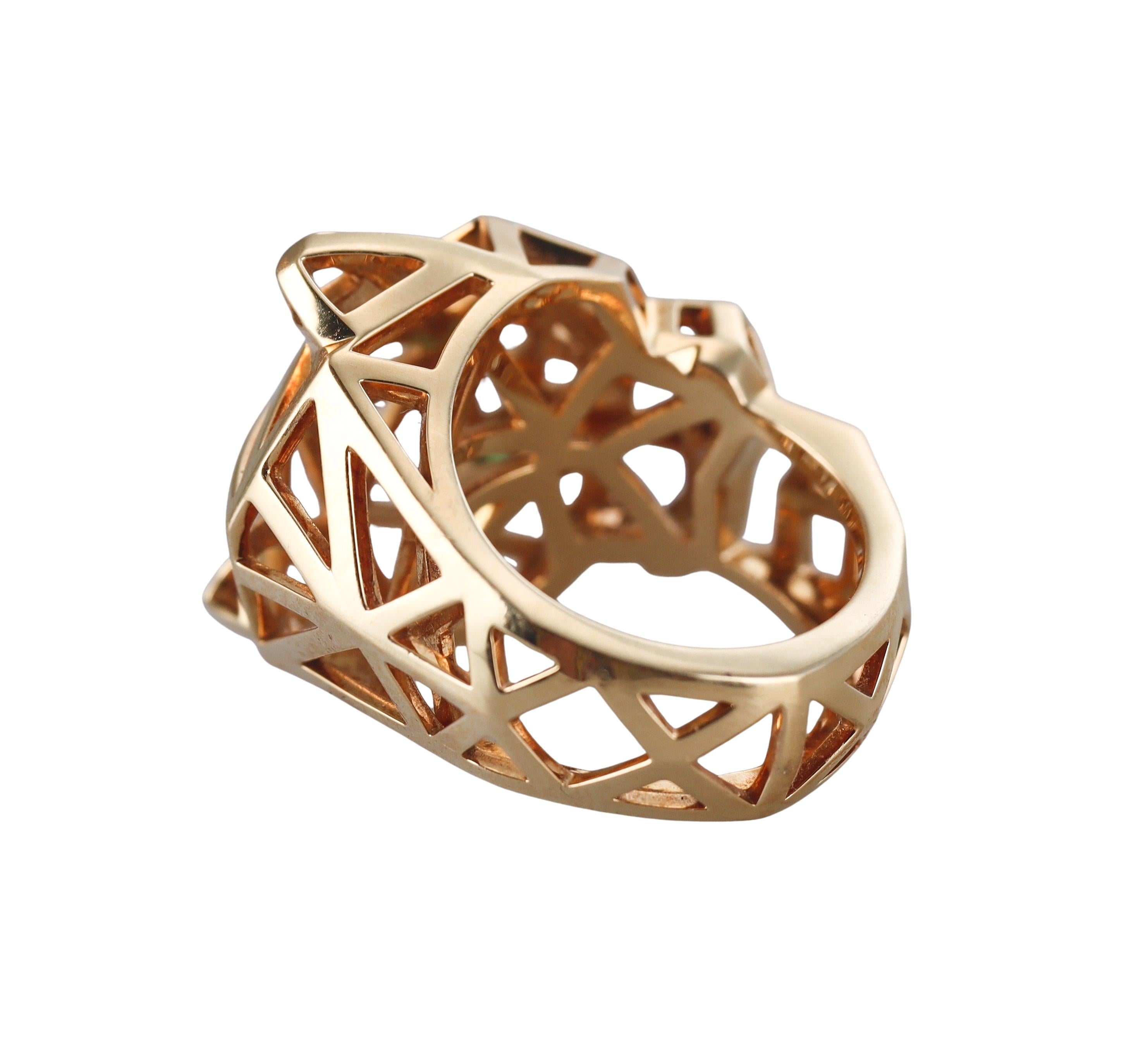 Panthere de Cartier Tsavorite Onyx Gold Ring