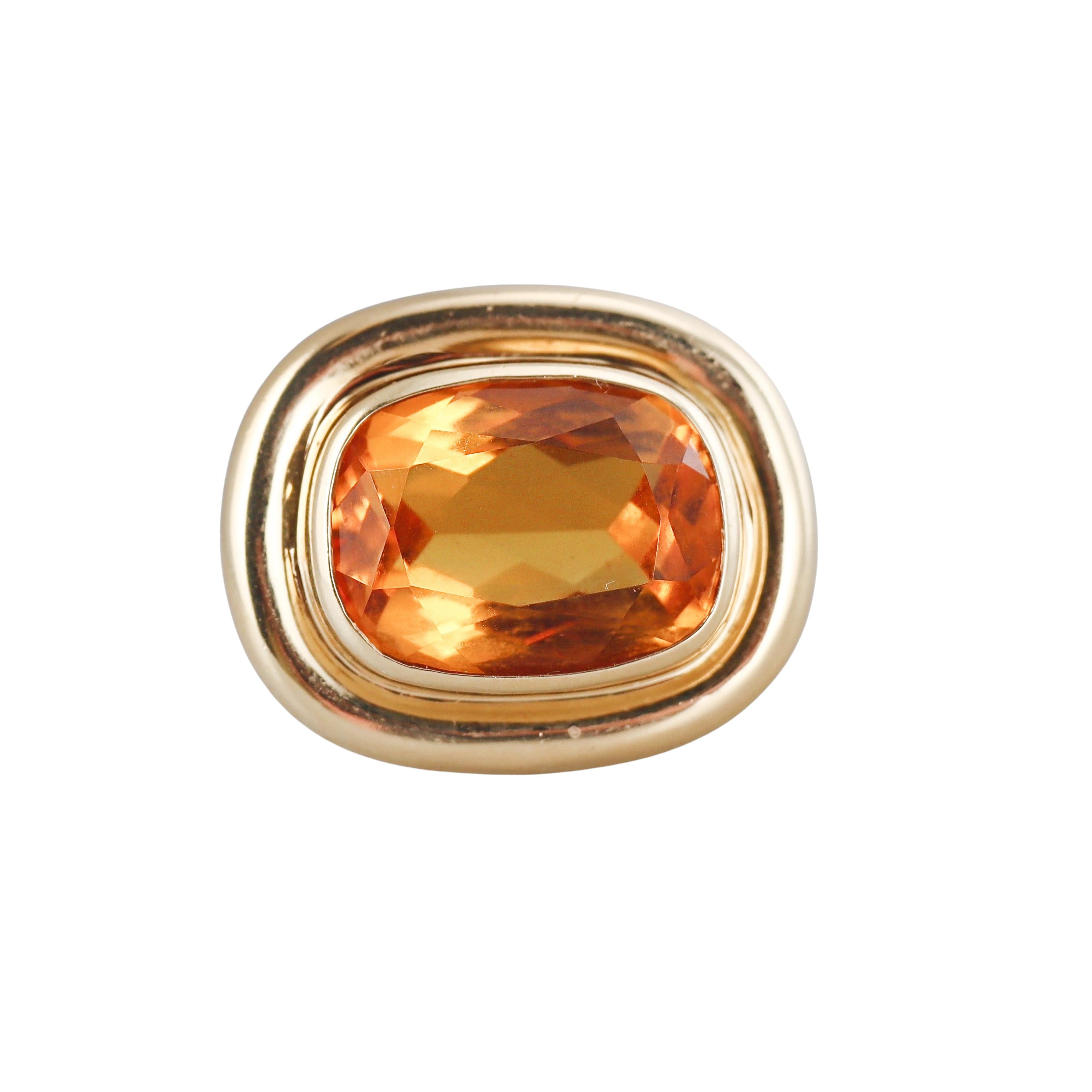 Tiffany & Co Paloma Picasso Citrine Gold Ring