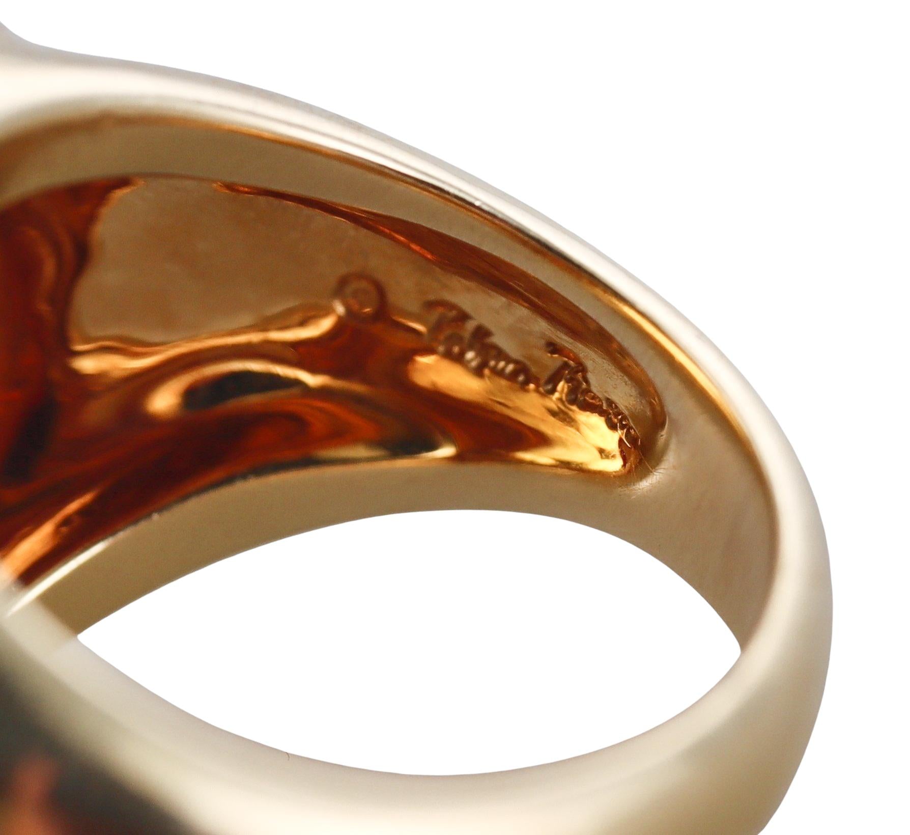 Tiffany & Co Paloma Picasso Citrine Gold Ring