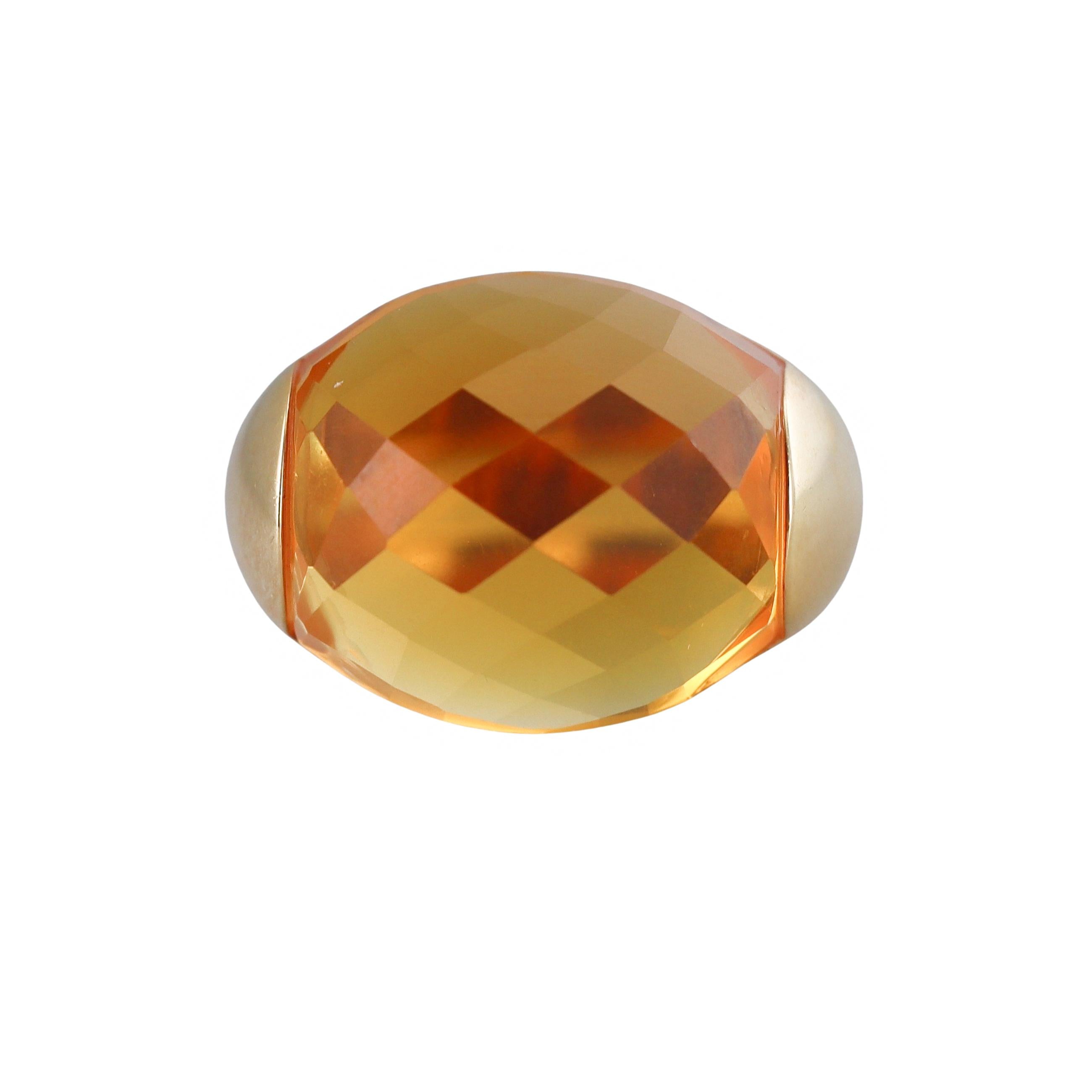 Chimento Accordi Citrine Gold Ring