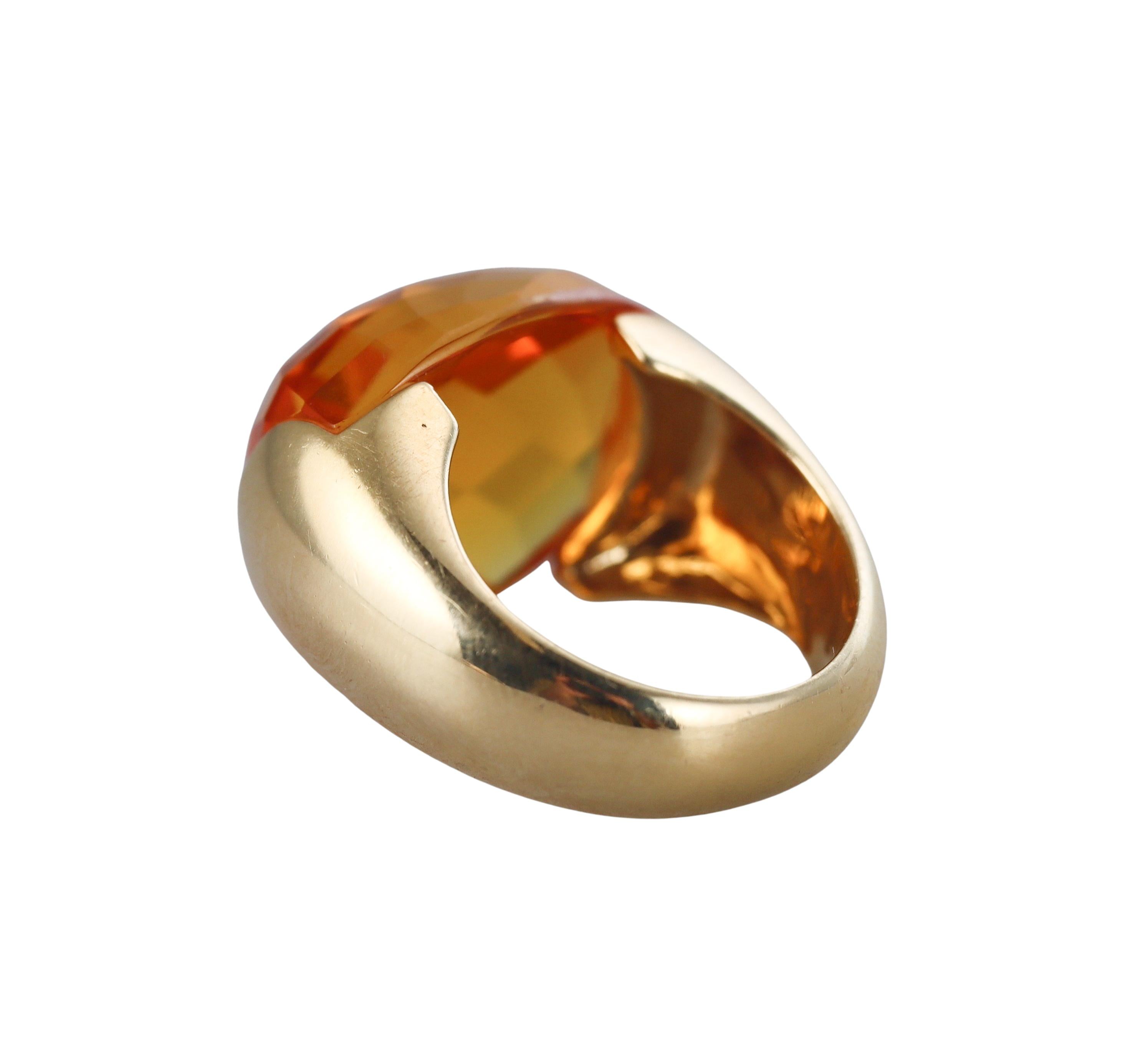 Chimento Accordi Citrine Gold Ring