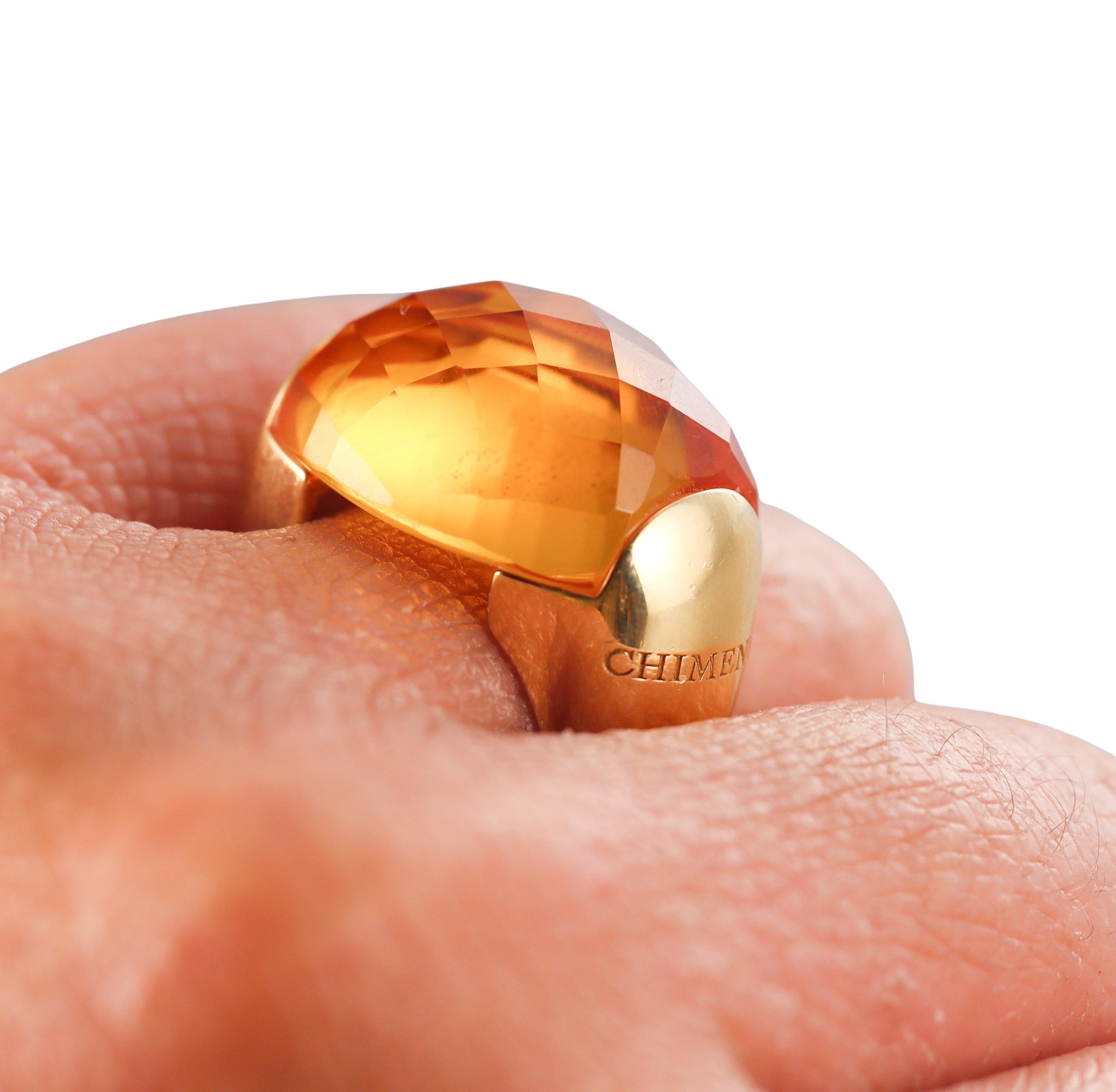 Chimento Accordi Citrine Gold Ring