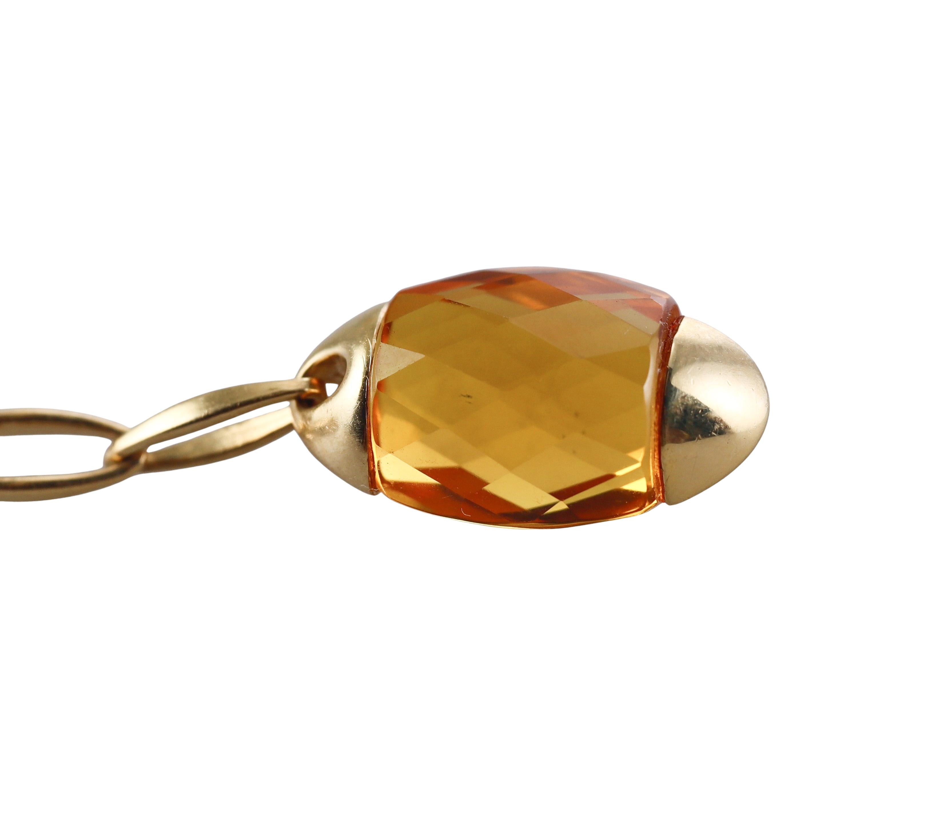 Chimento Accordi Citrine Gold Drop Earrings