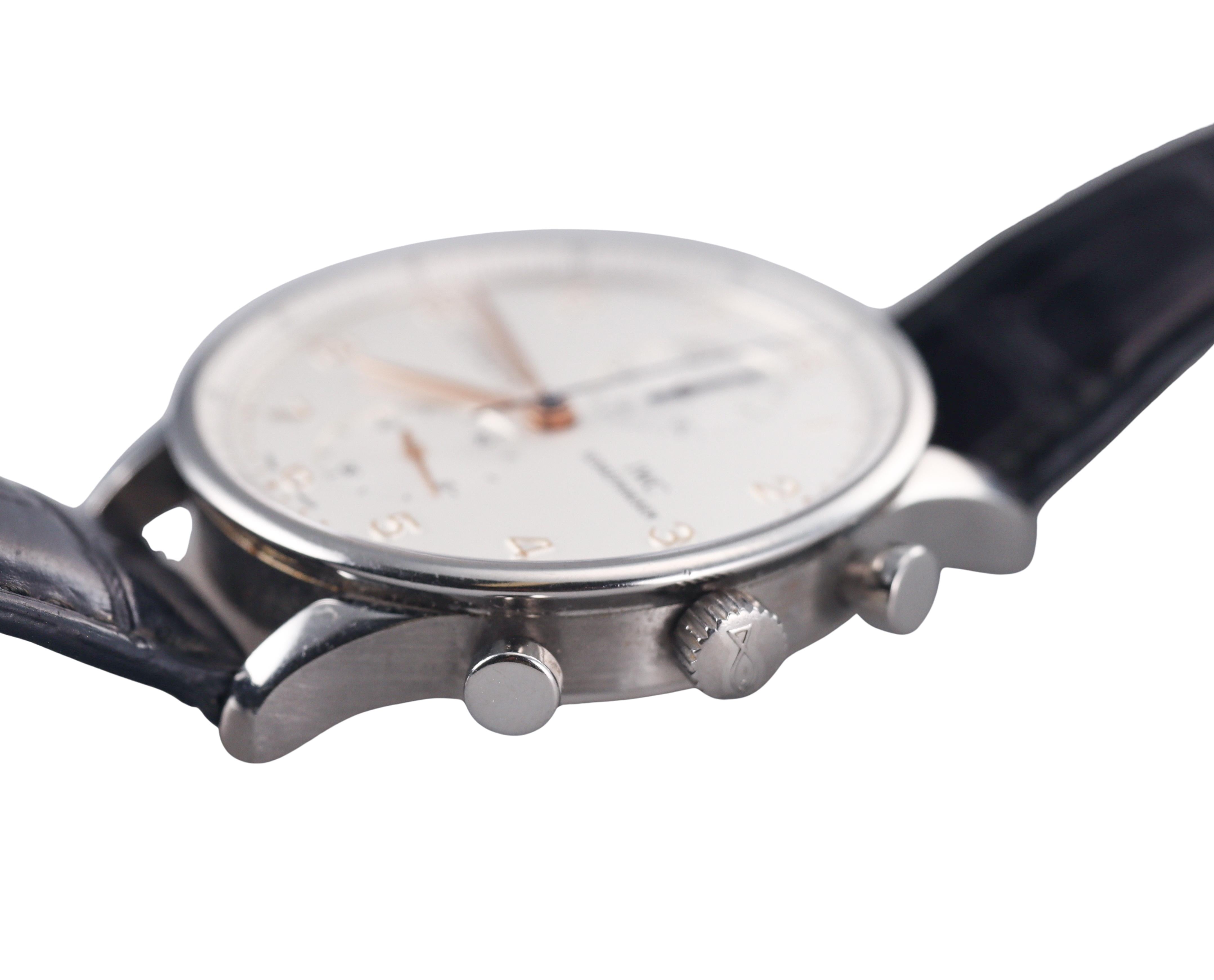 IWC Portugieser Chronograph Stainless Steel Automatic Watch IW371401