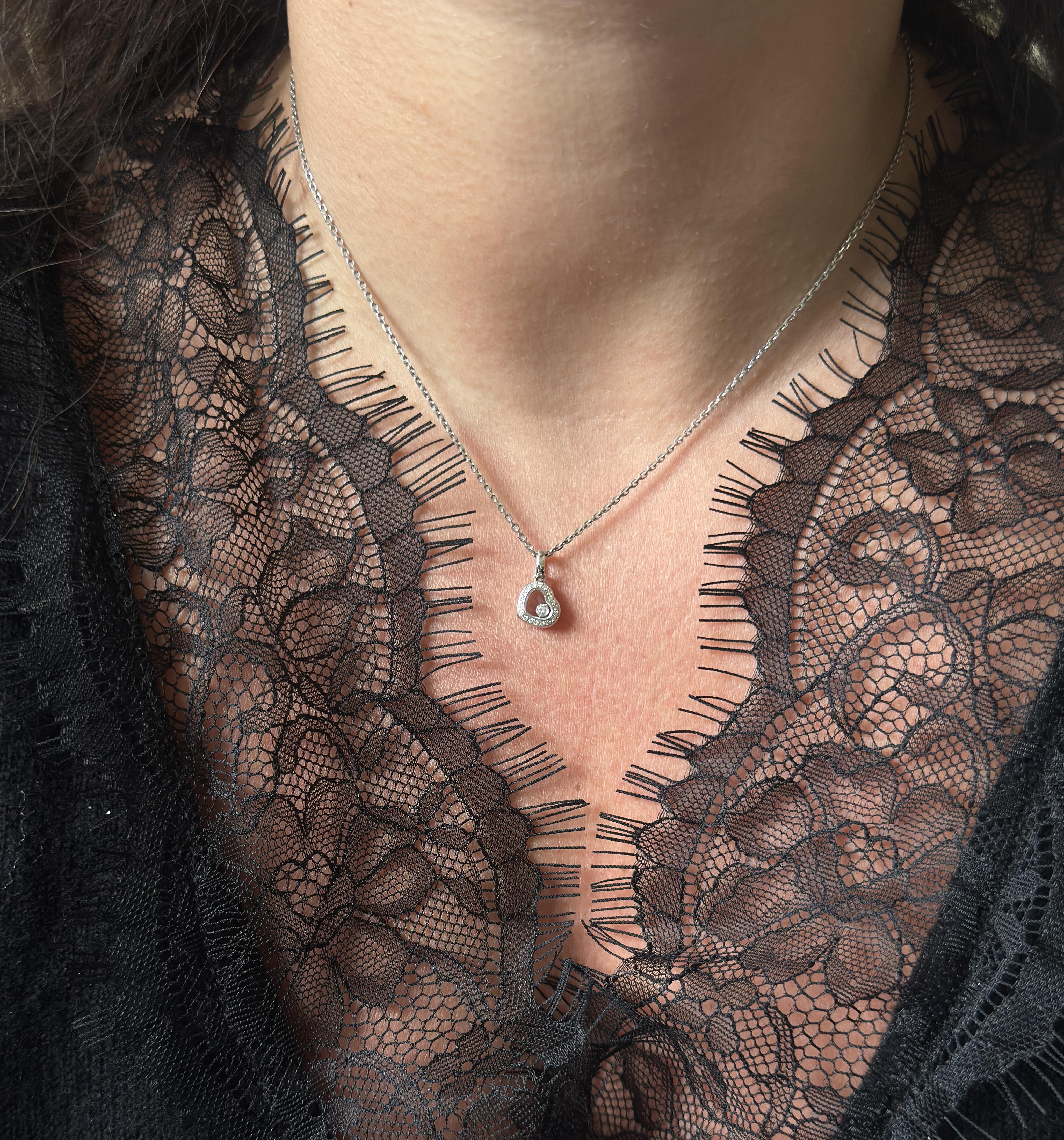 Chopard Happy Diamonds Gold Heart Pendant Necklace 79/6718-20