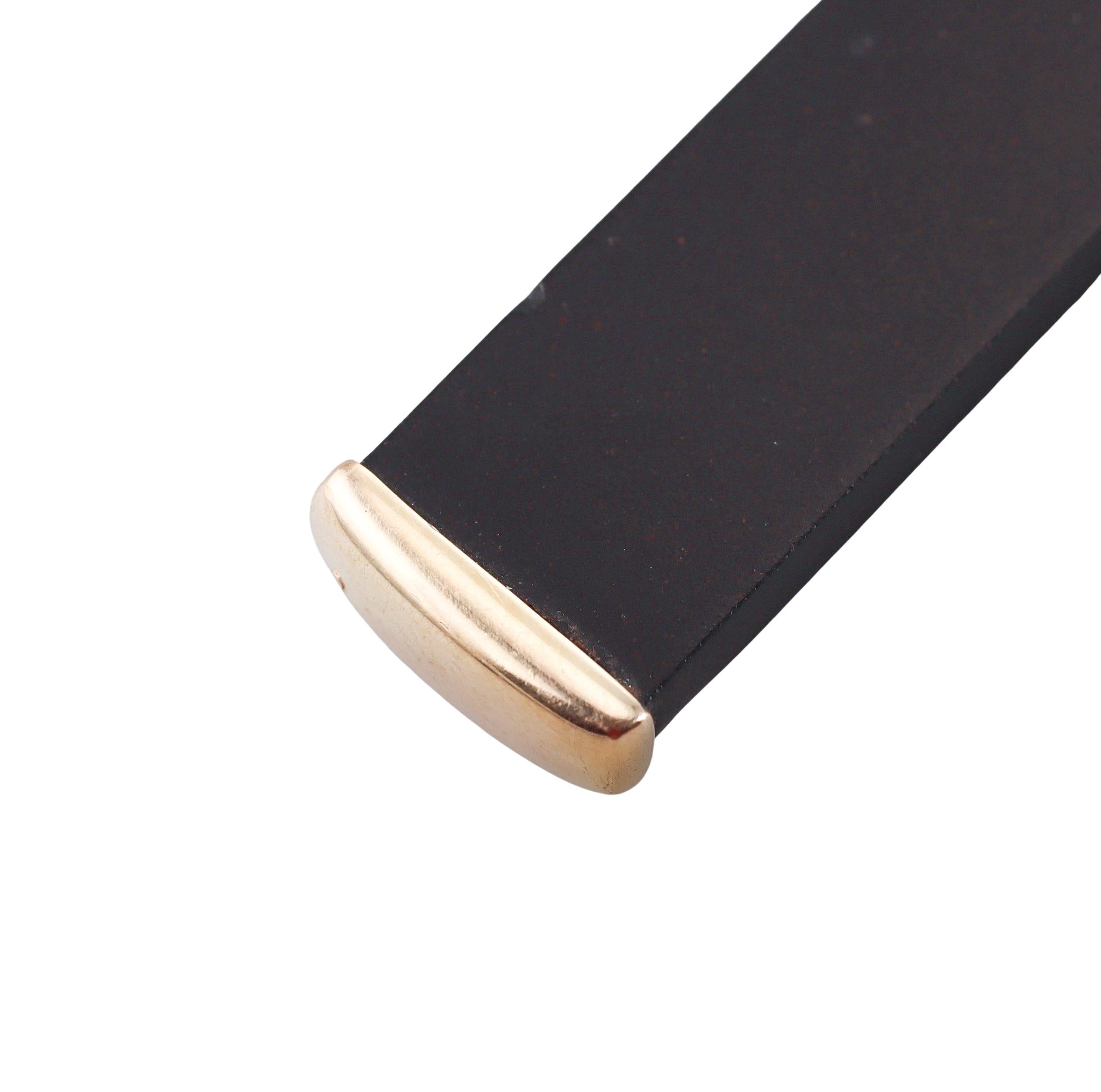 Large Pomellato Rose Gold Jet Cross Pendant