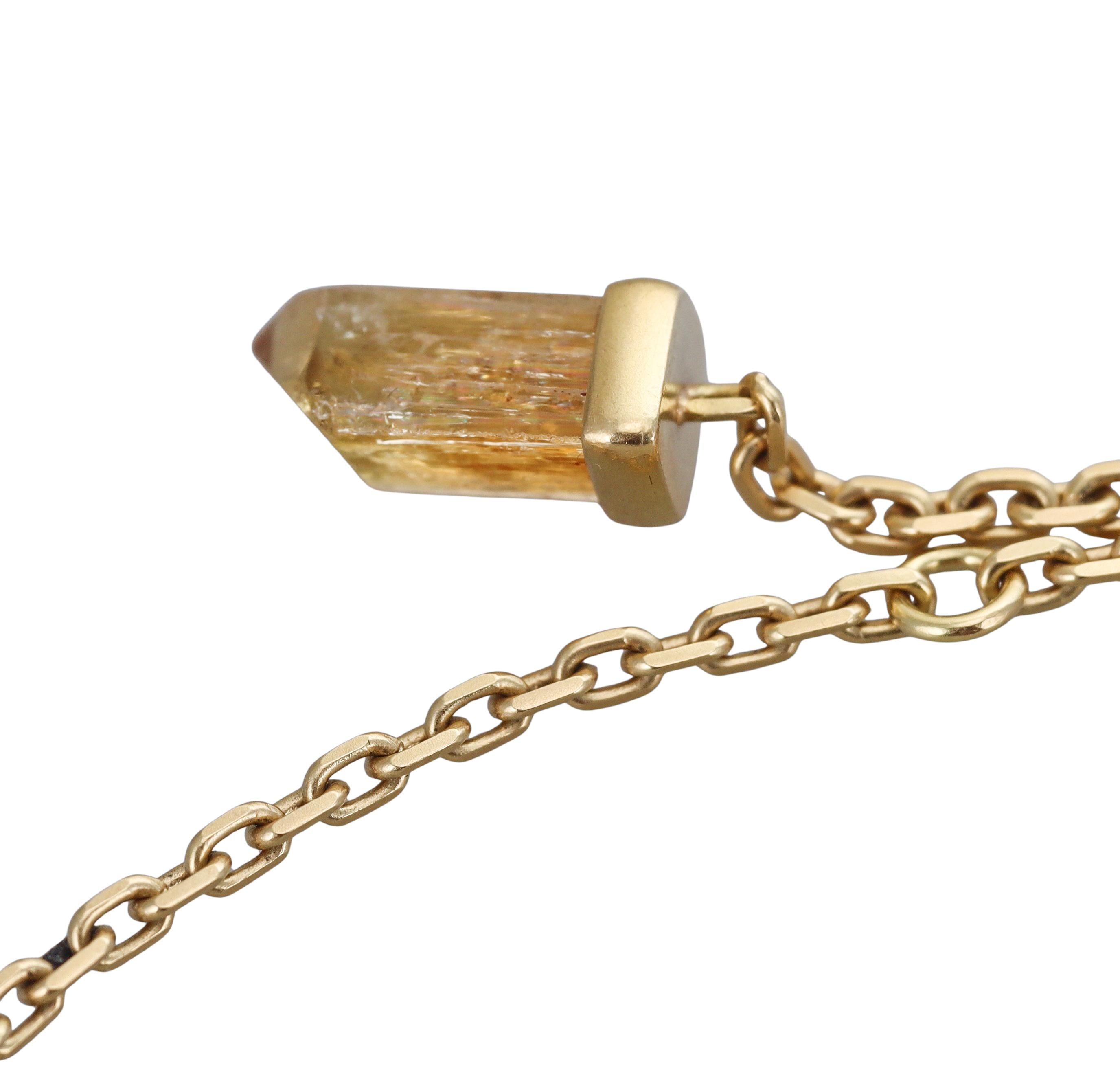 H. Stern Grey Moonstone Diamond Rutilated Quartz Multi Strand Necklace