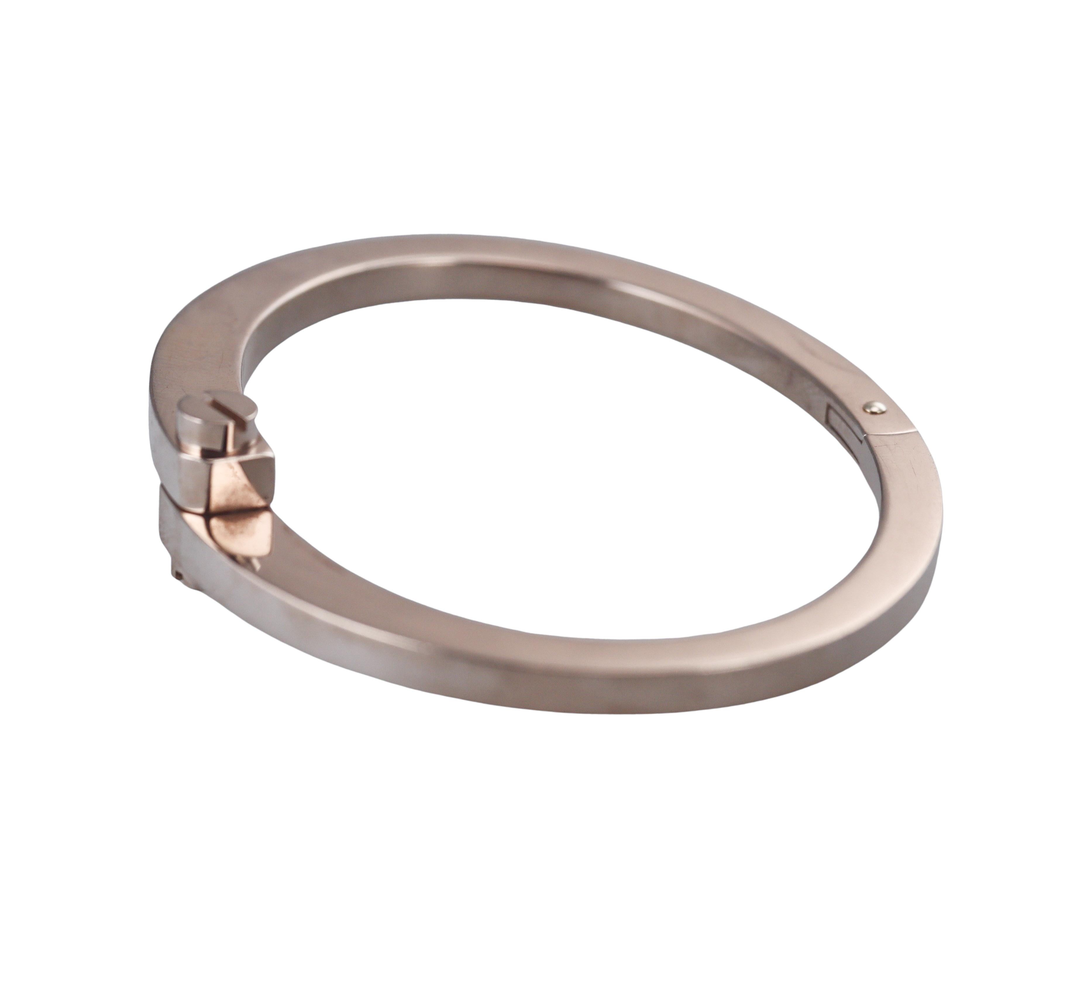 Cartier Menottes White Gold Bangle Bracelet