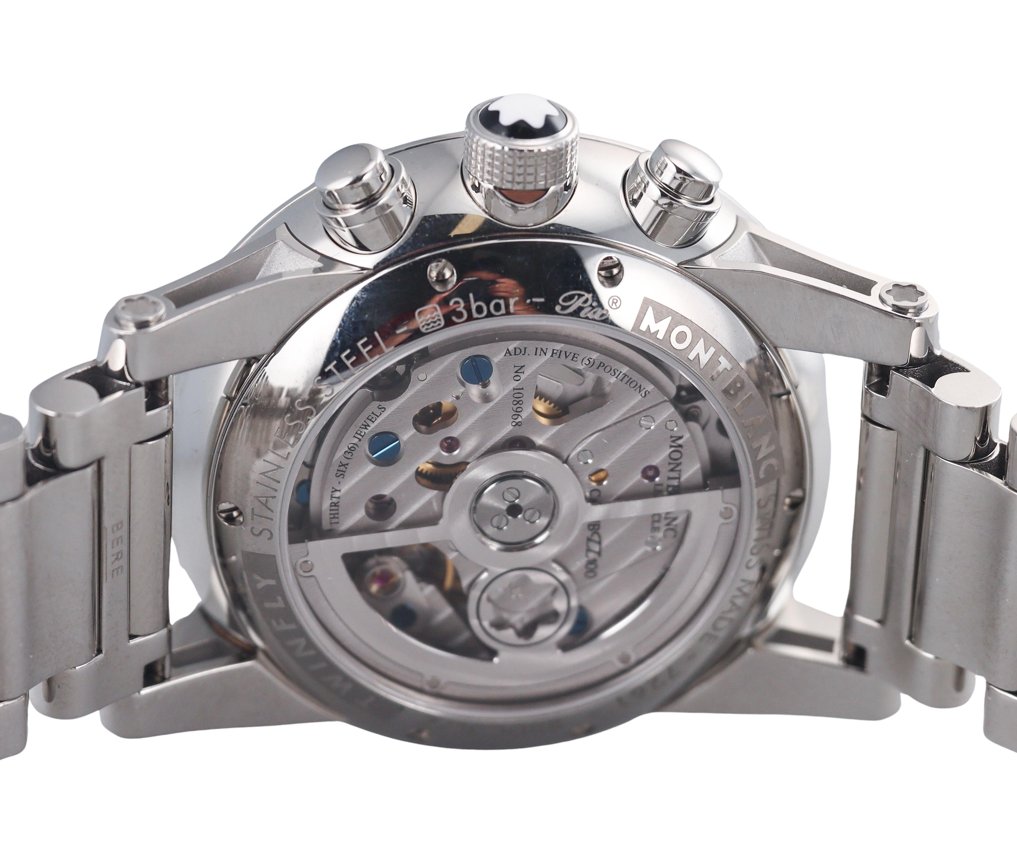 Montblanc Timewalker Twinfly Chronograph Steel Automatic Watch 109133