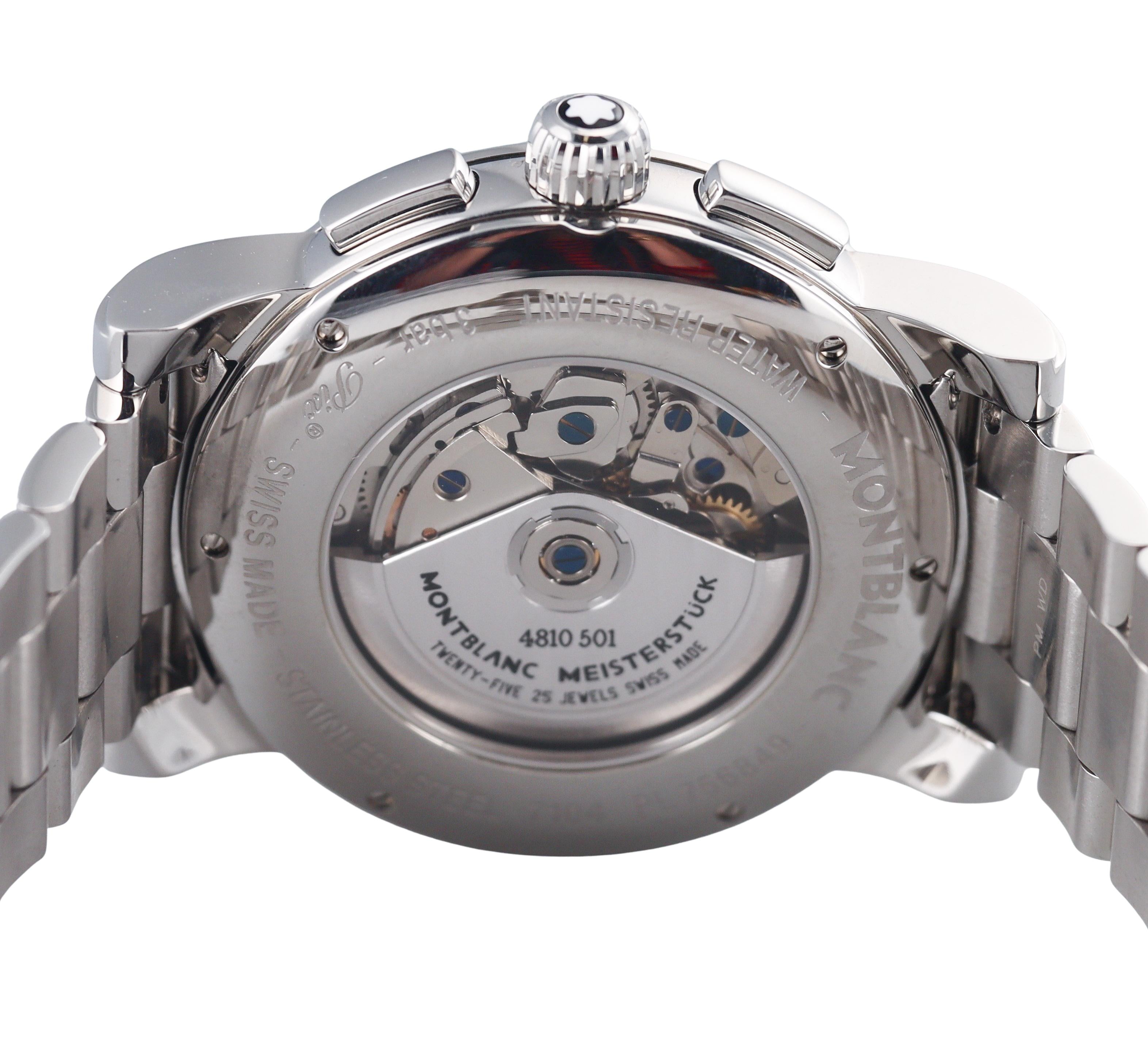 Montblanc Star Chronograph Automatic Steel Watch MB 102376