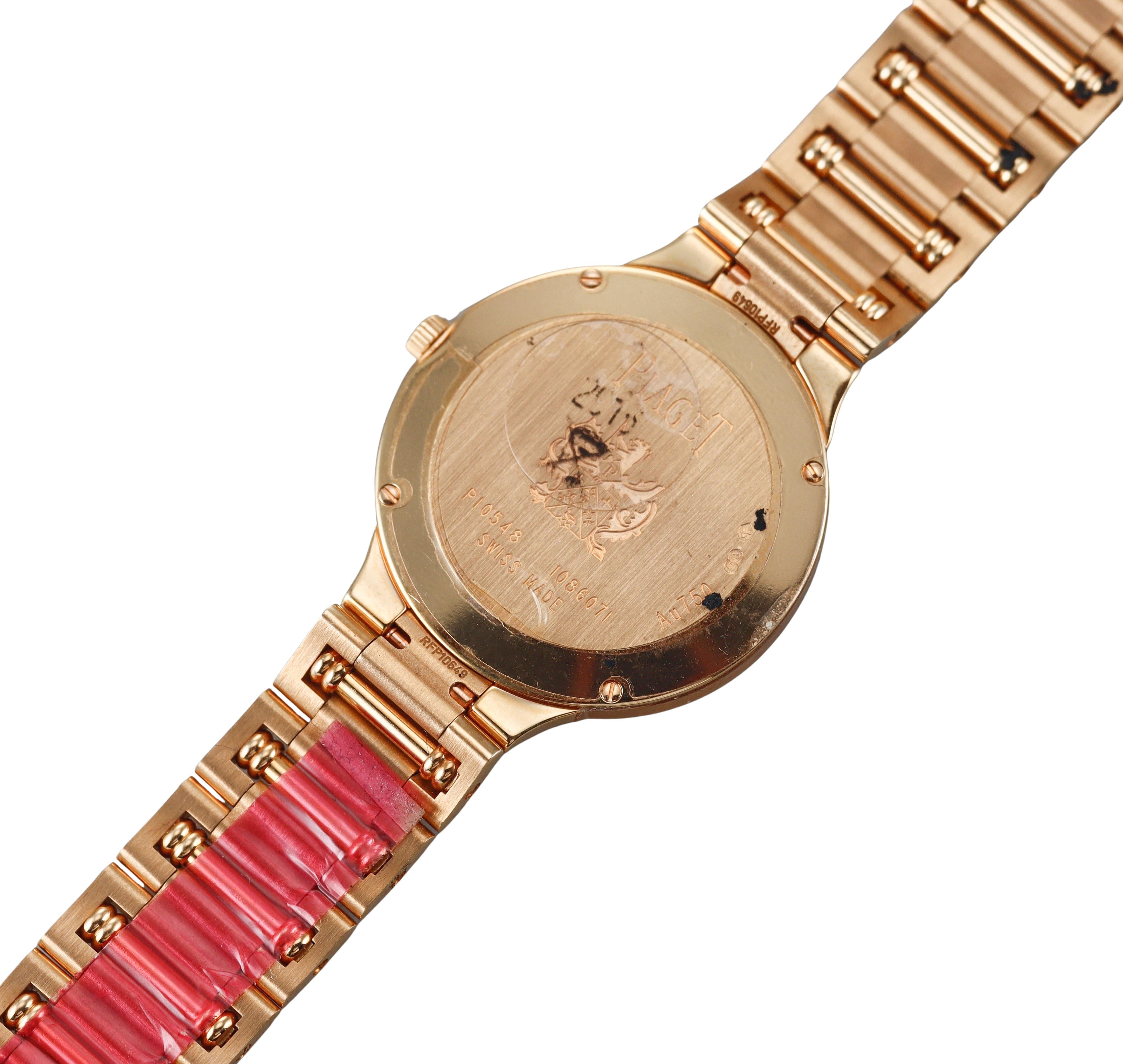 Piaget Dancer 18k Gold Diamond Quartz Ladies Watch G0A37053