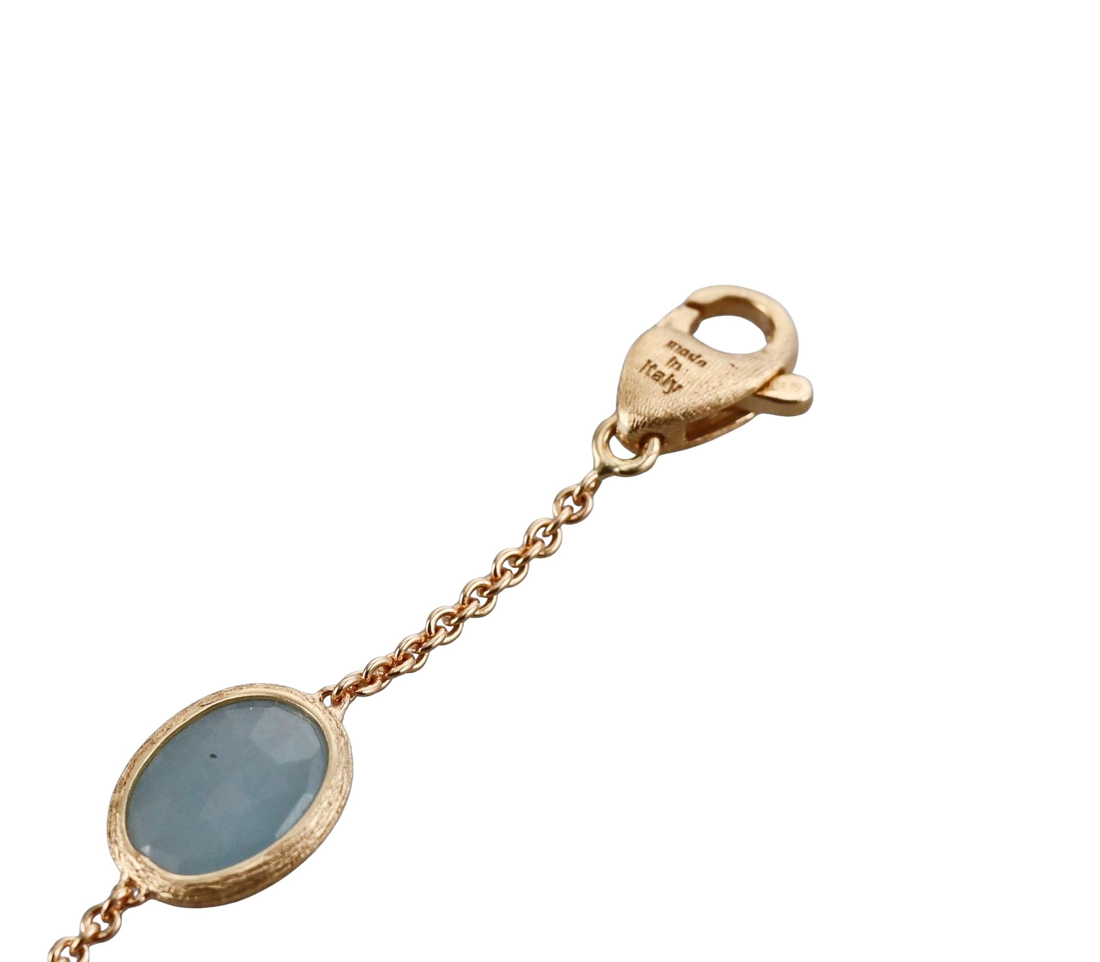 Marco Bicego Siviglia Aquamarine 18k Gold Bracelet