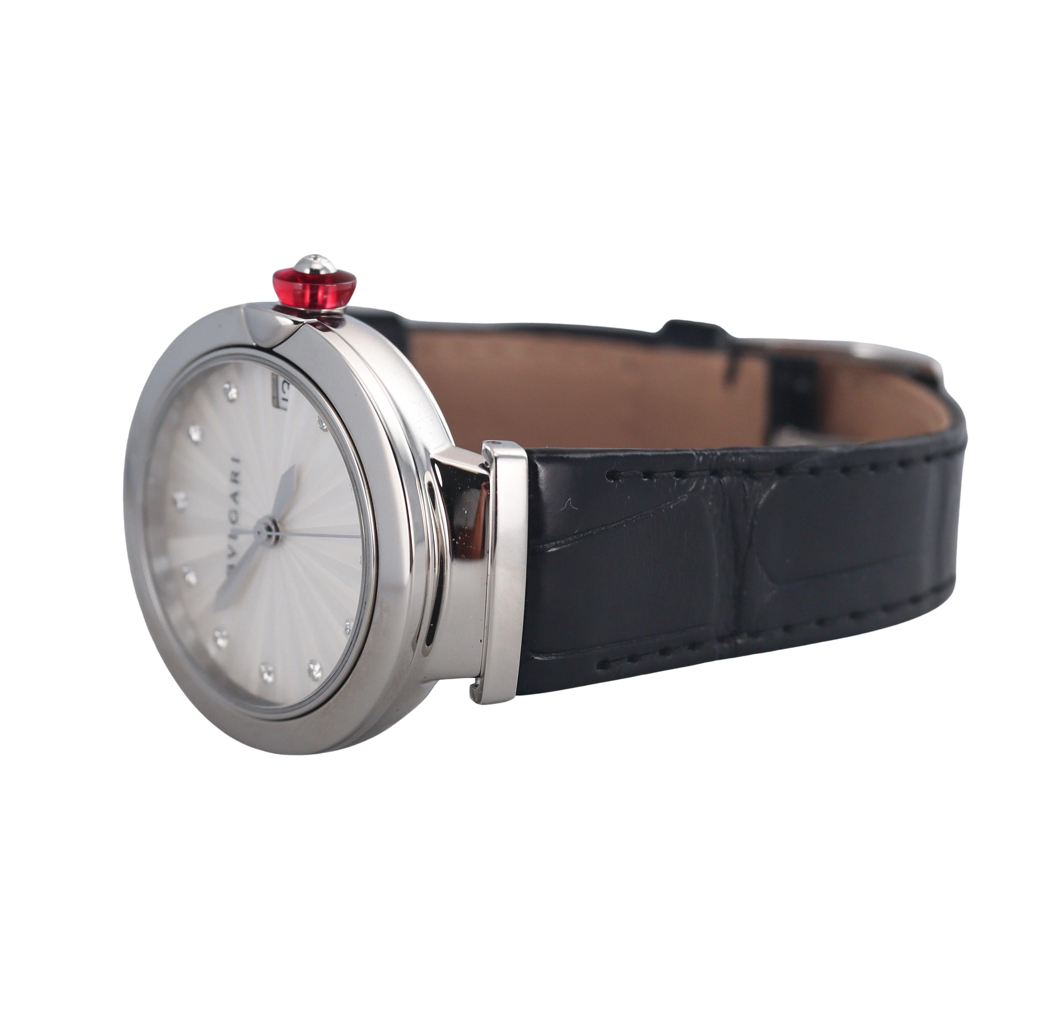 Bvlgari Lvcea MOP Diamond Automatic Ladies Watch 103478