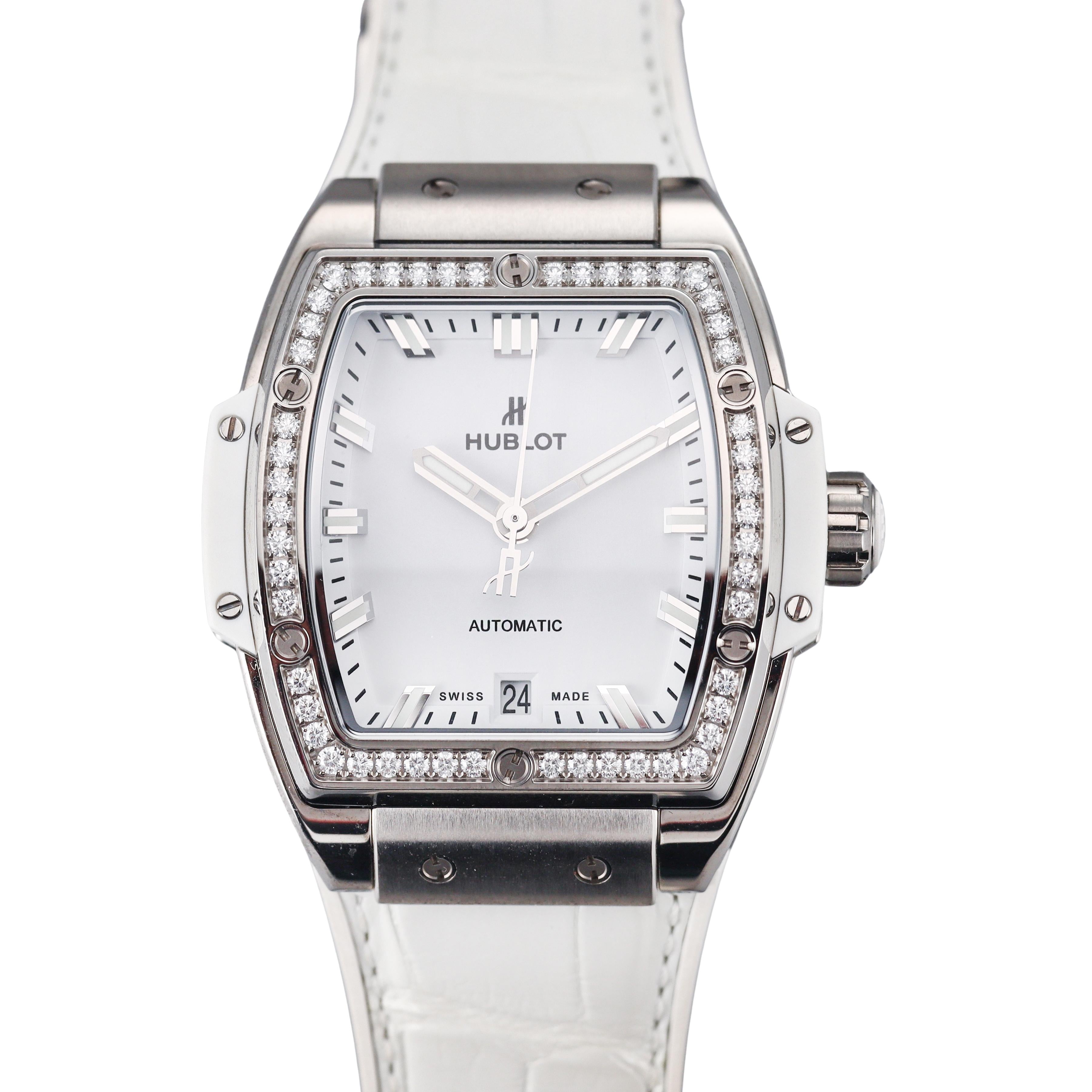 Hublot Spirit Of Big Bang Titanium Diamond Automatic Watch 665.NE.2010.RW.1204