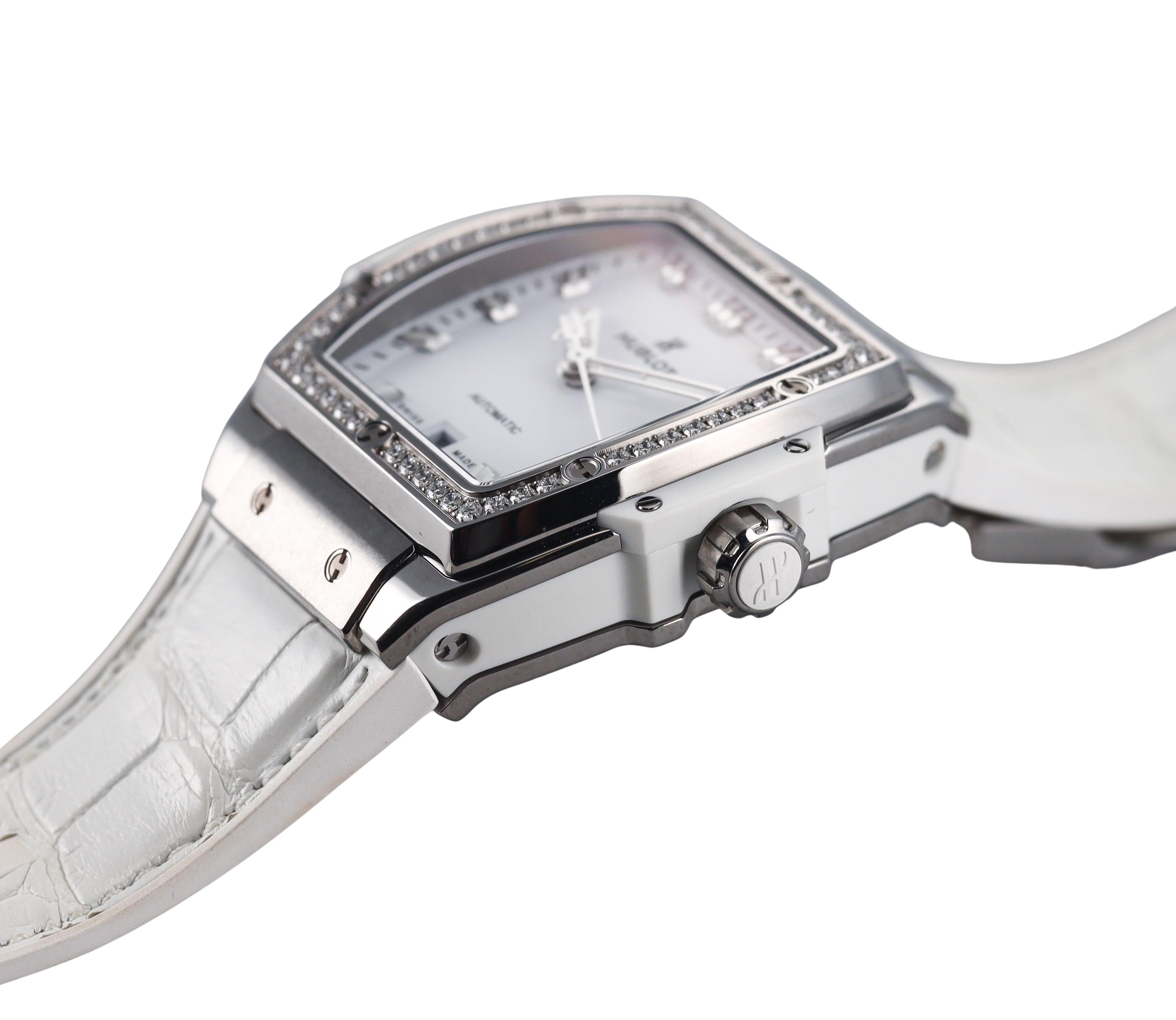 Hublot Spirit Of Big Bang Titanium Diamond Automatic Watch 665.NE.2010.RW.1204