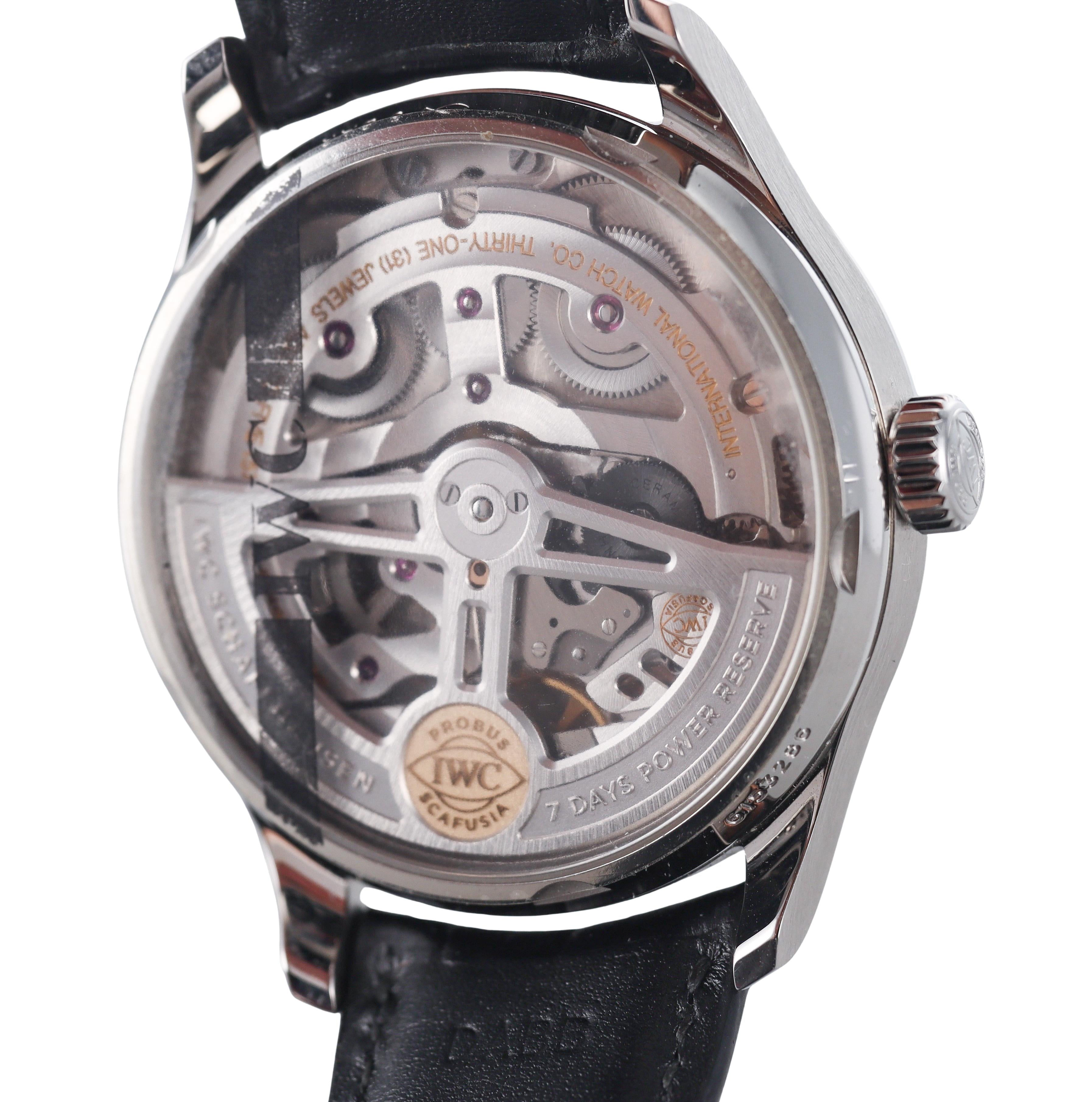 IWC Portugieser 8 Day Power Reserve Automatic Watch IW500703