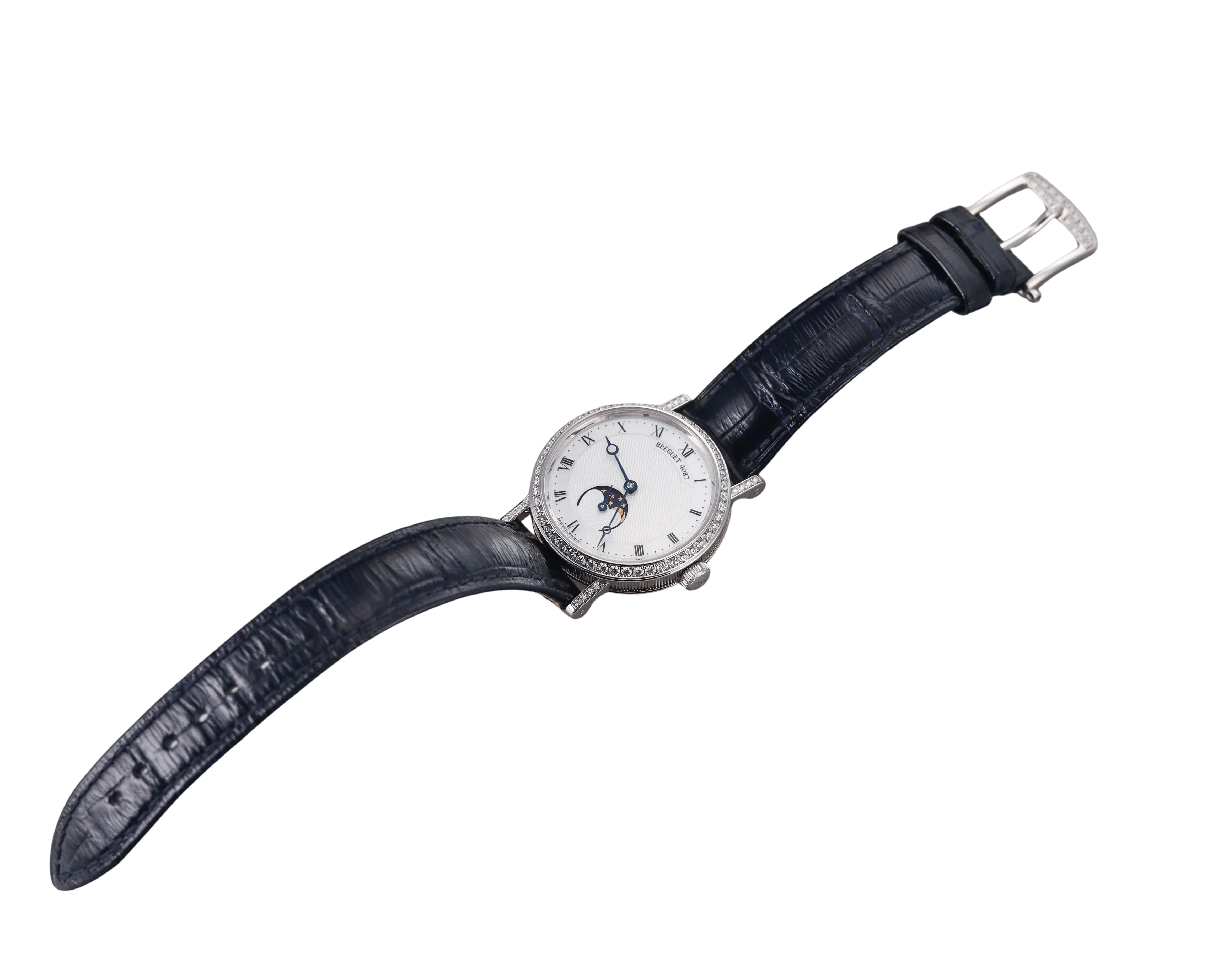 Breguet Classique Phase de Lune 9088 Gold Diamond Watch G9088BB/52