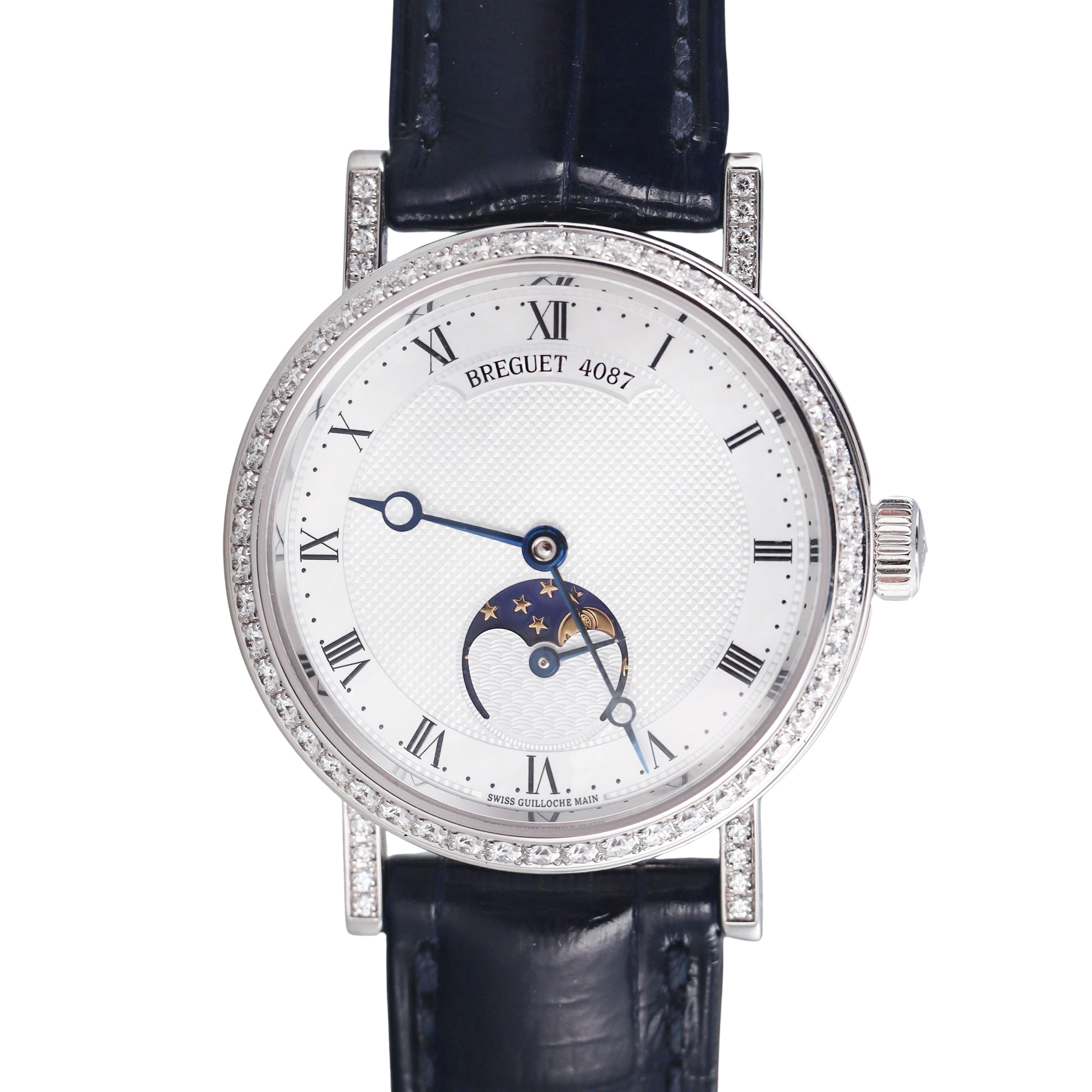 Breguet Classique Phase de Lune 9088 Gold Diamond Watch G9088BB/52