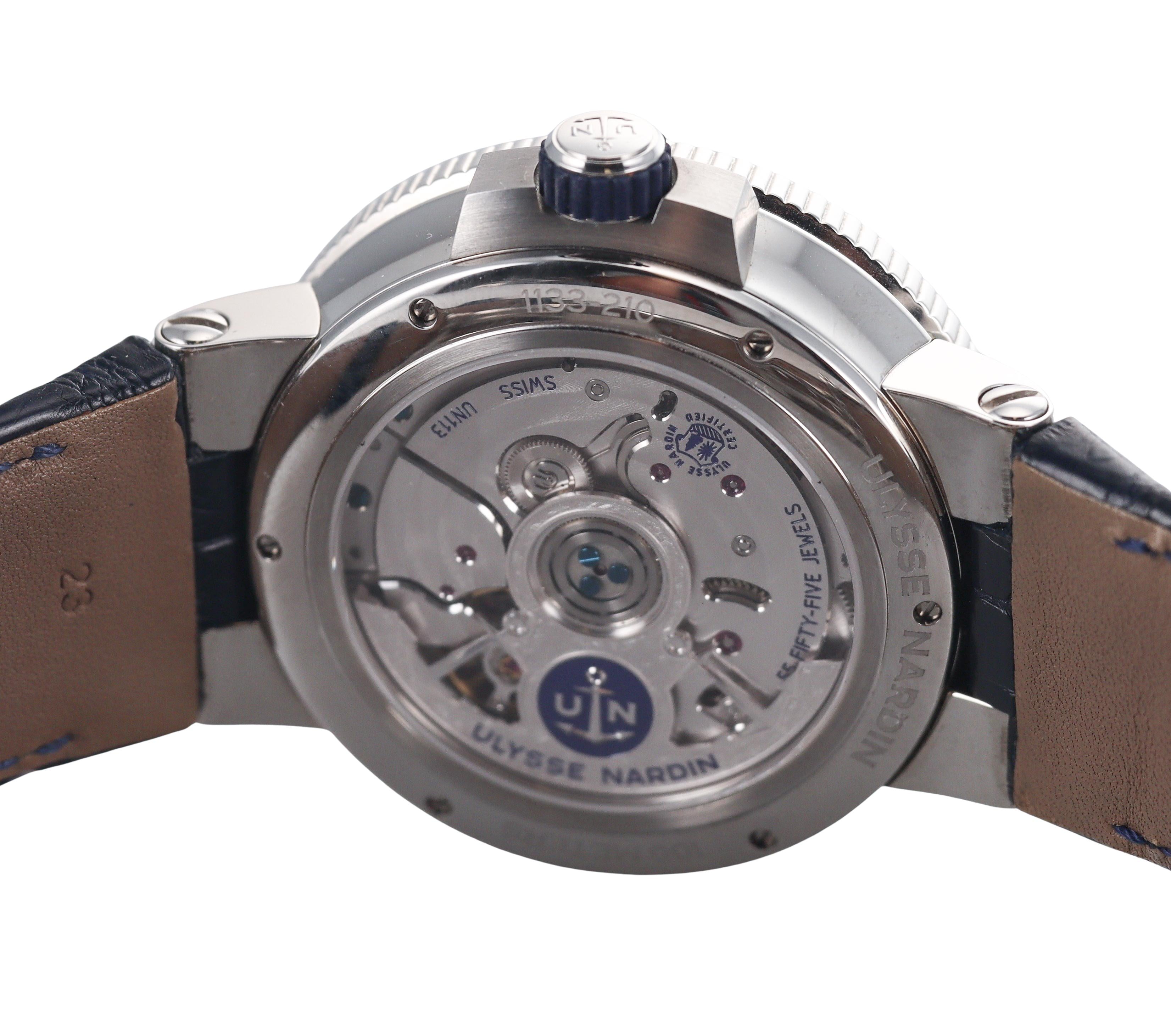 Ulysse Nardin Marine Chronometer Annual Calendar Watch 1133-210-E3-0154