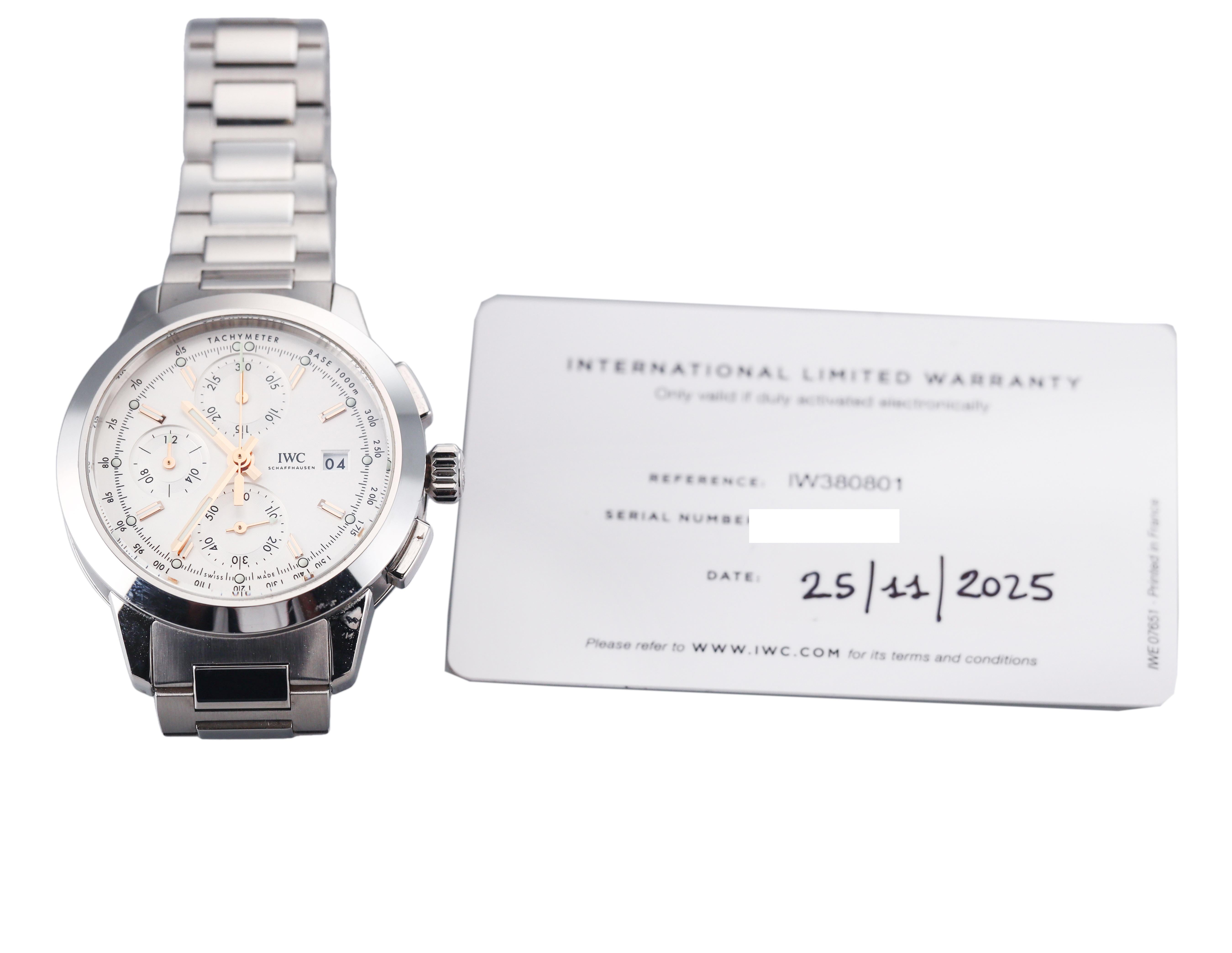 IWC Ingenieur Chronograph Steel Automatic Watch IW380801