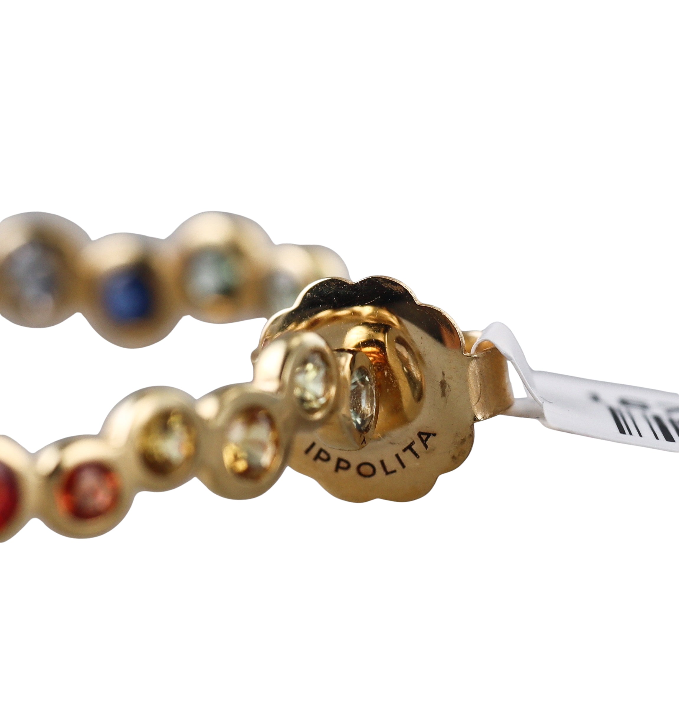 Ippolita Starlet Rainbow Sapphire Gold Hoop Earrings