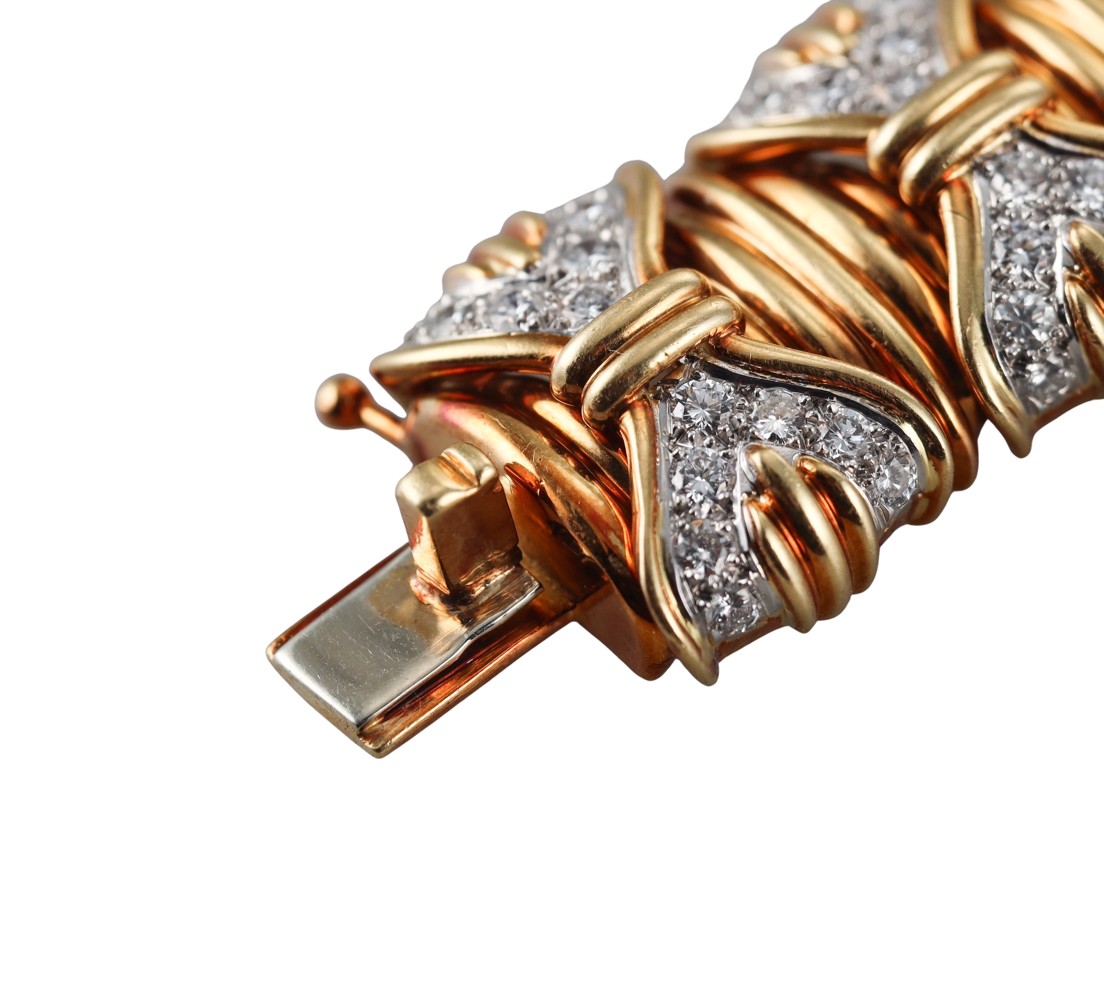 Tiffany & Co Vintage 10 Carat Diamond Gold Bracelet