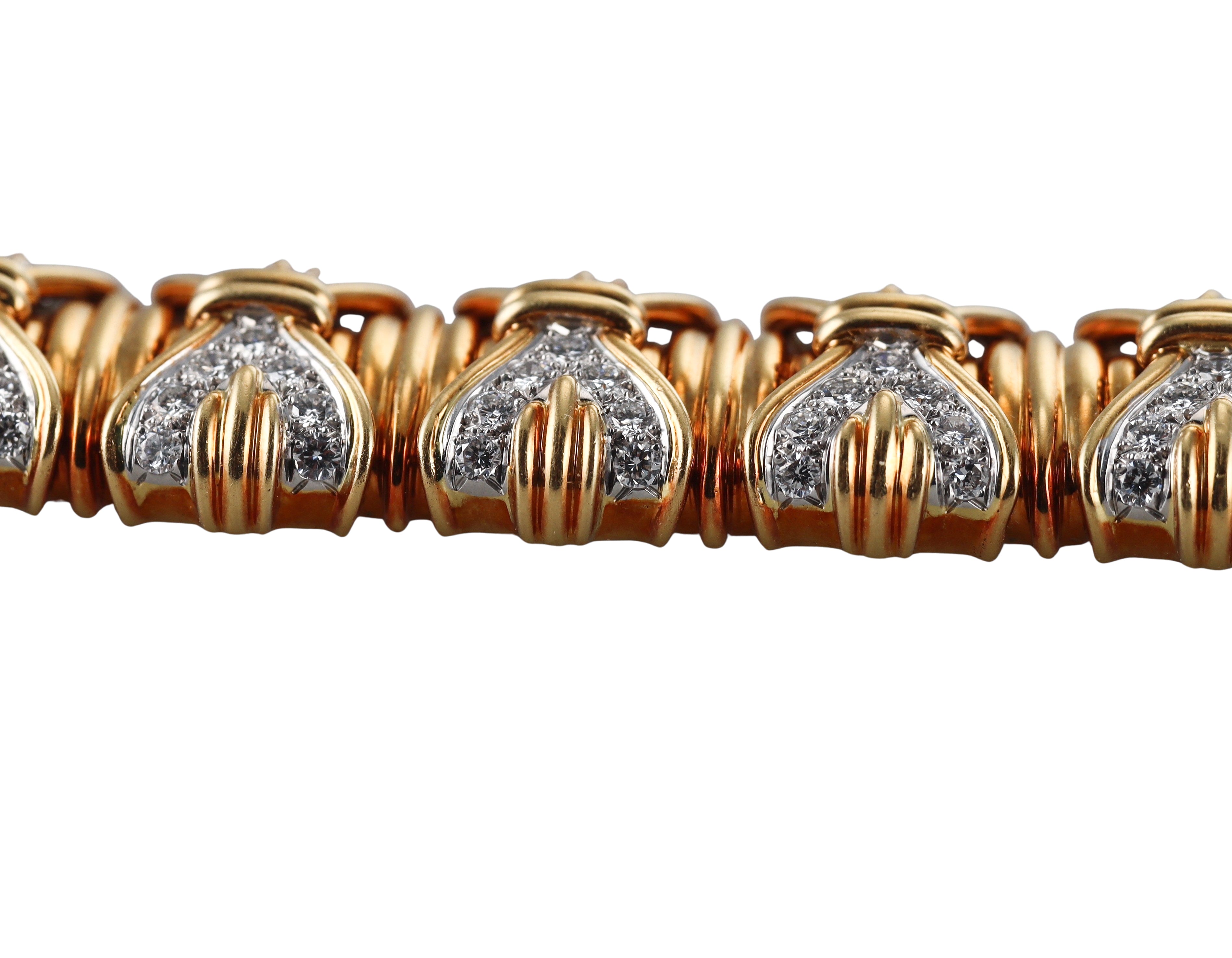 Tiffany & Co Vintage 10 Carat Diamond Gold Bracelet