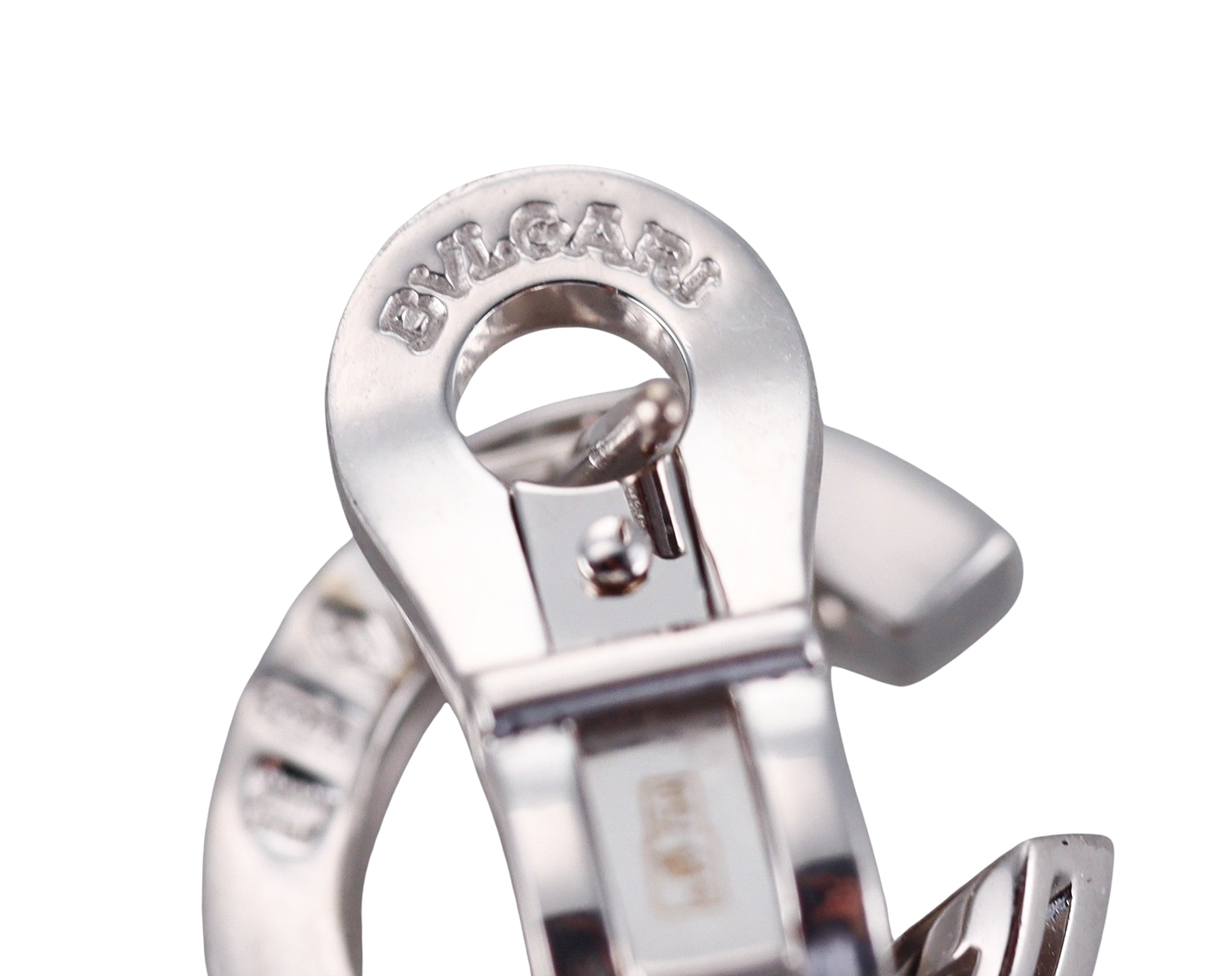 Bulgari Cerchi Astrale Diamond Gold Drop Earrings