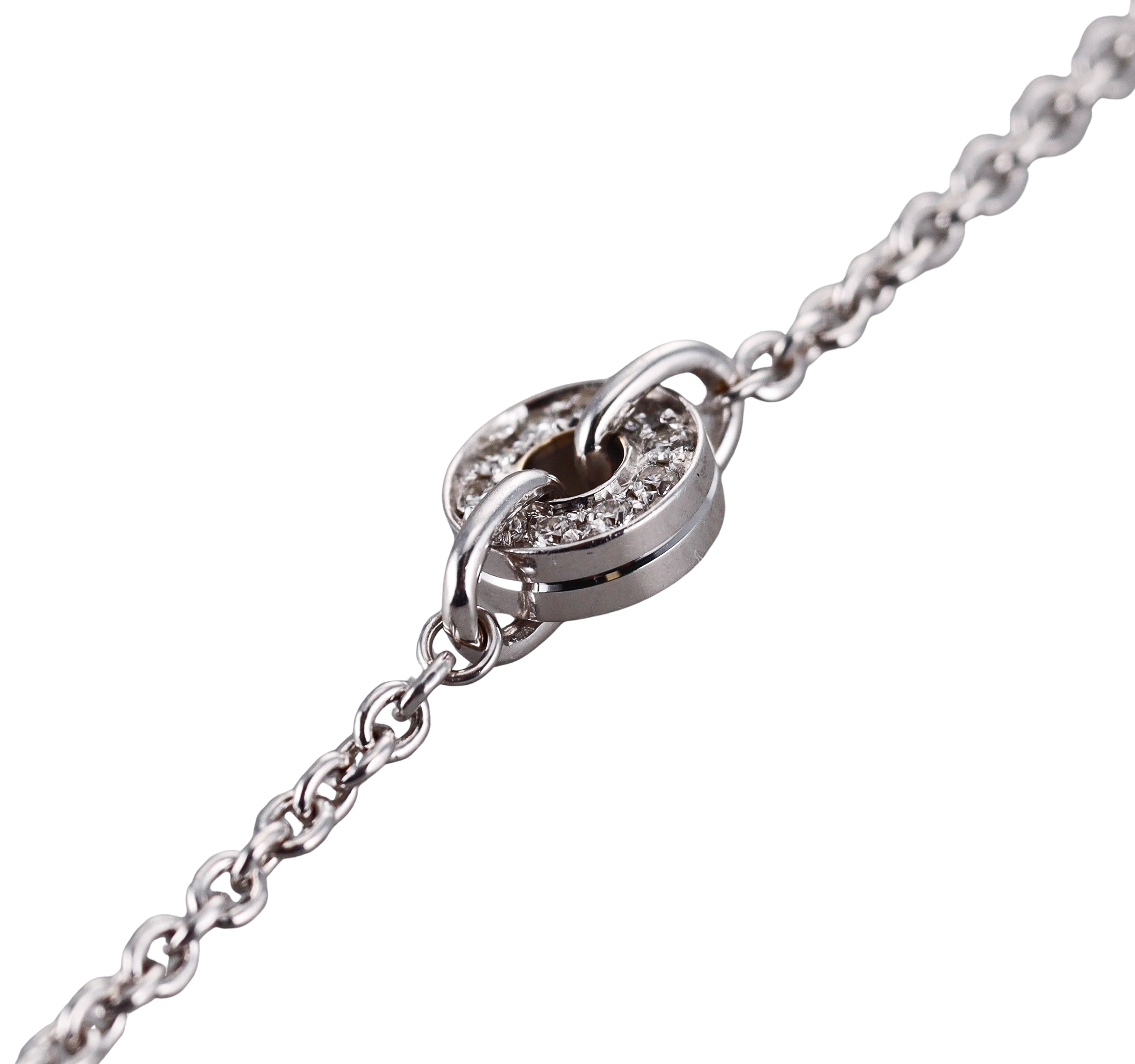 Bulgari Cerchi Astrale Diamond Gold Pendant Necklace