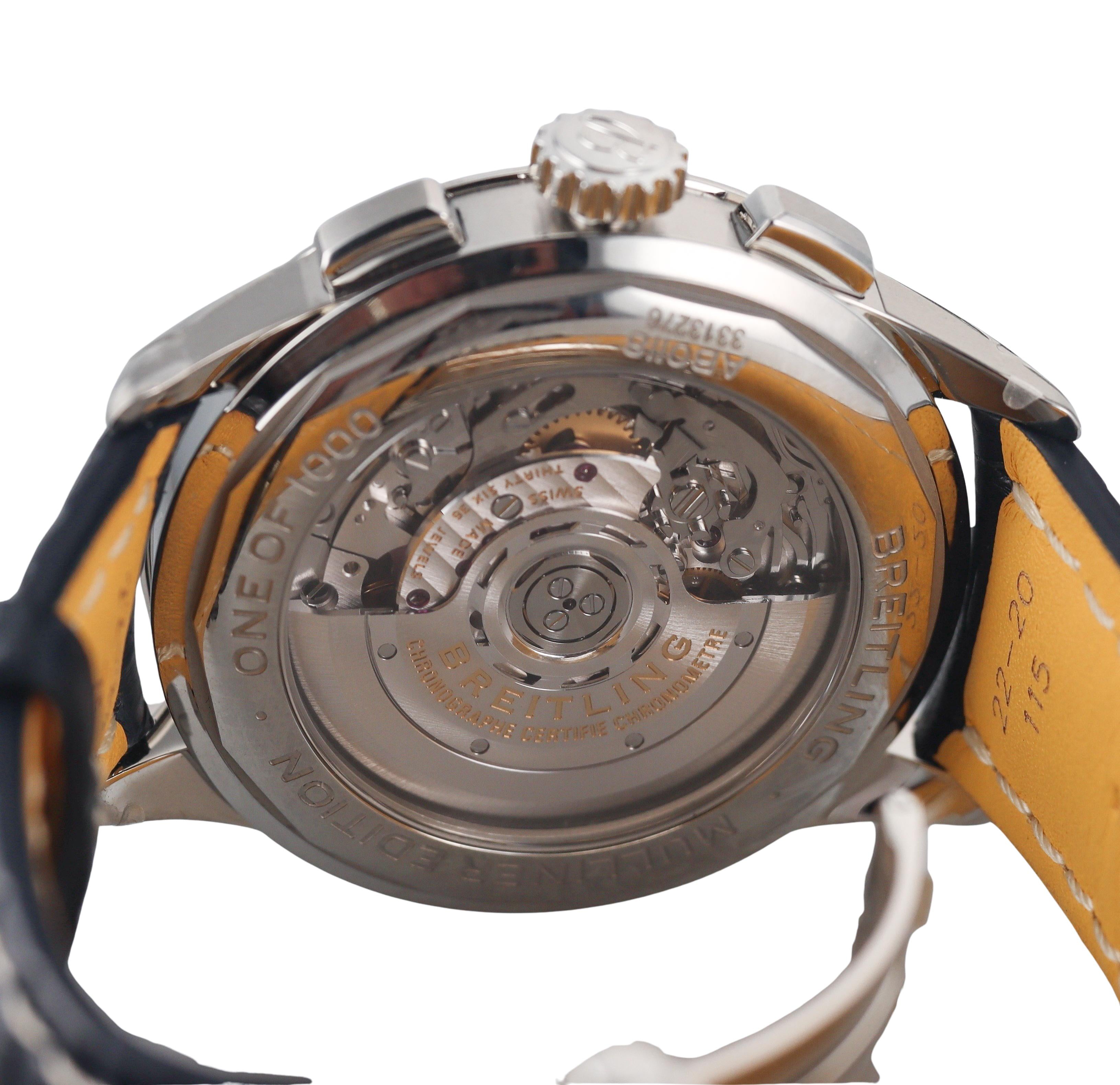 Breitling Premier B01 Chronograph 42 Bentley Mulliner Blue Watch AB0118A71G1P1