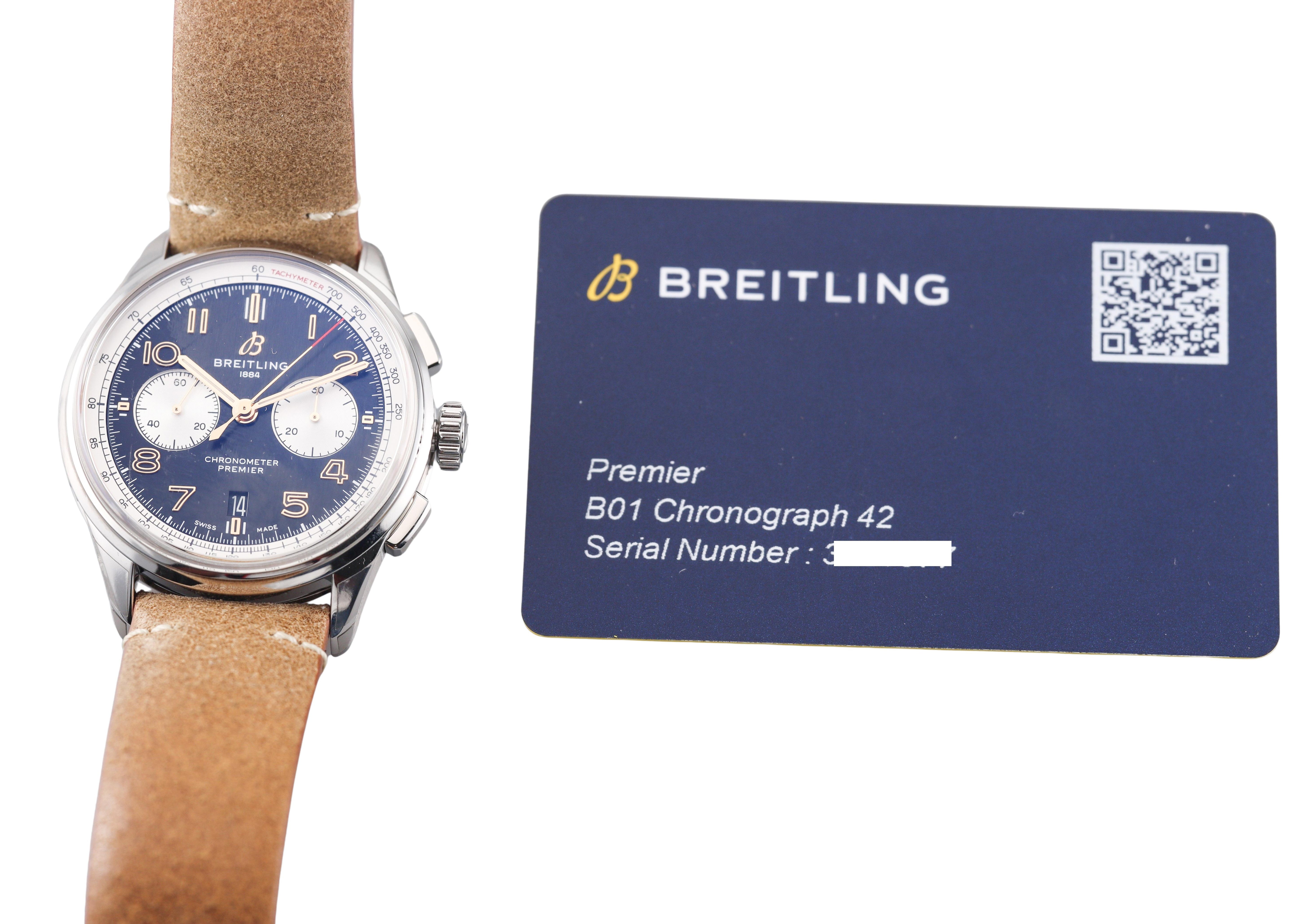 Breitling Premier B01 Chronograph 42 Norton Watch AB0118A21B1X1