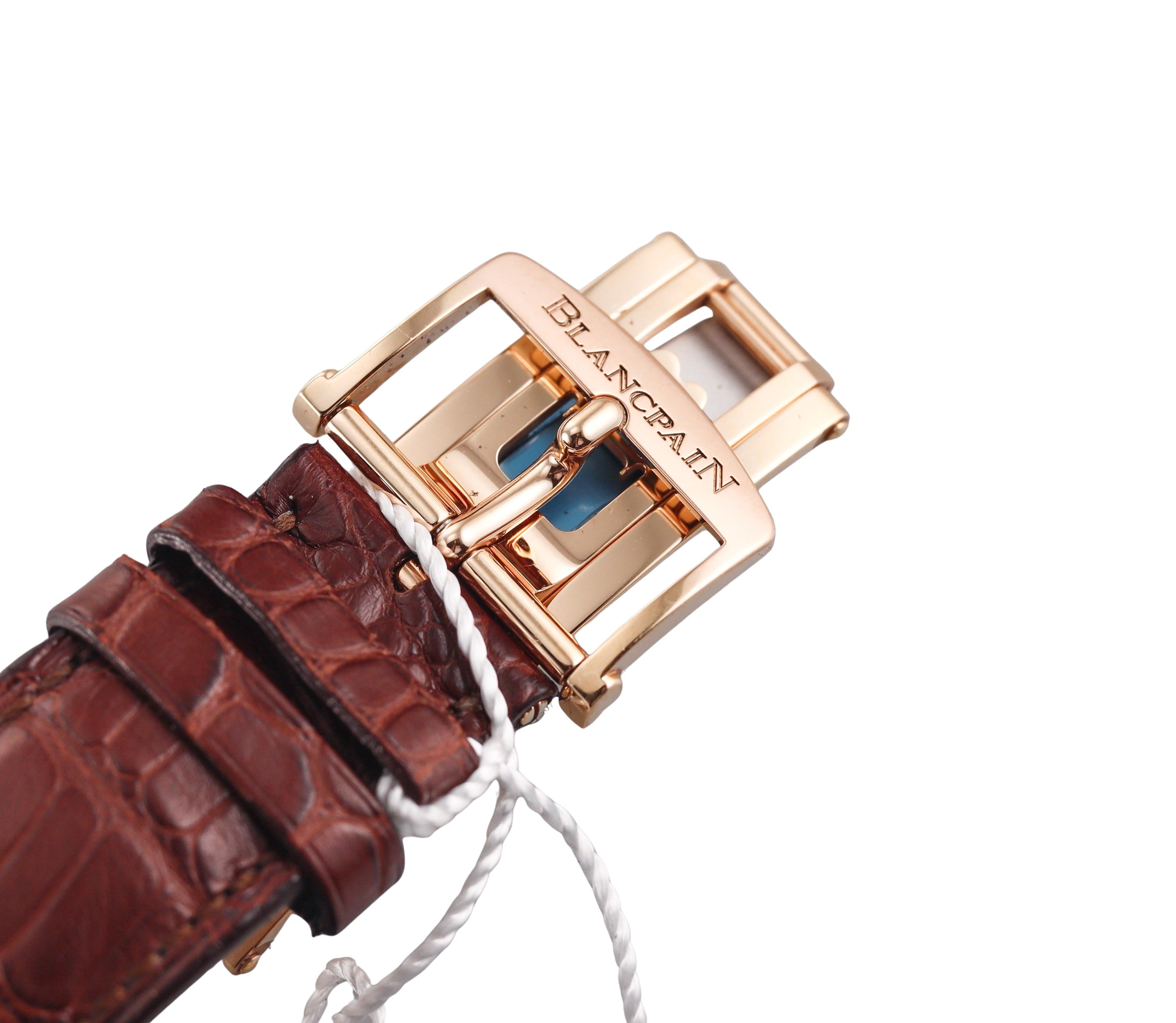 Blancpain Villeret Grande Date Rose Gold Automatic Watch N06669O036042N055B