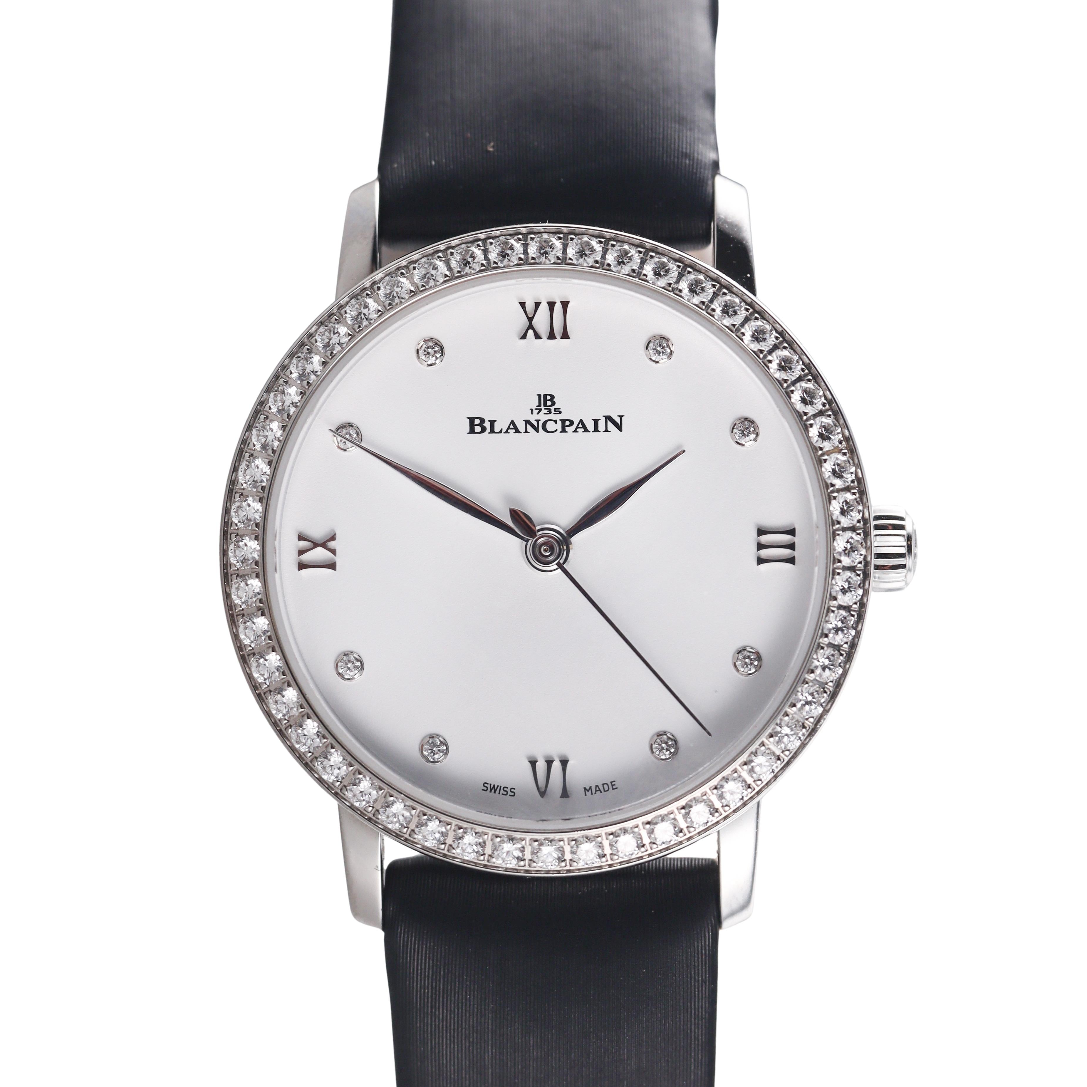 Blancpain Villeret Ultra-Slim Automatic Diamond Ladies Watch N061040046028N095A