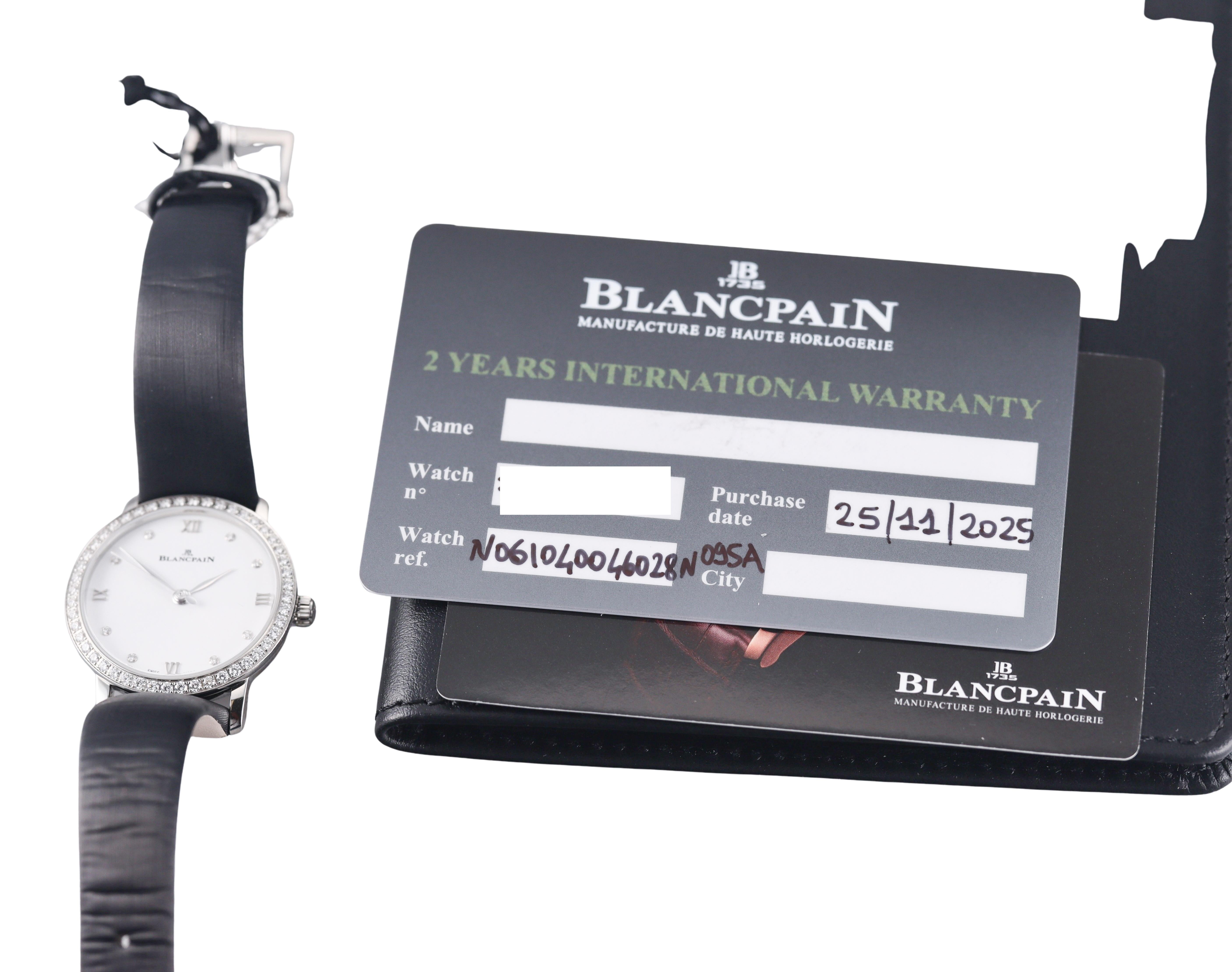 Blancpain Villeret Ultra-Slim Automatic Diamond Ladies Watch N061040046028N095A