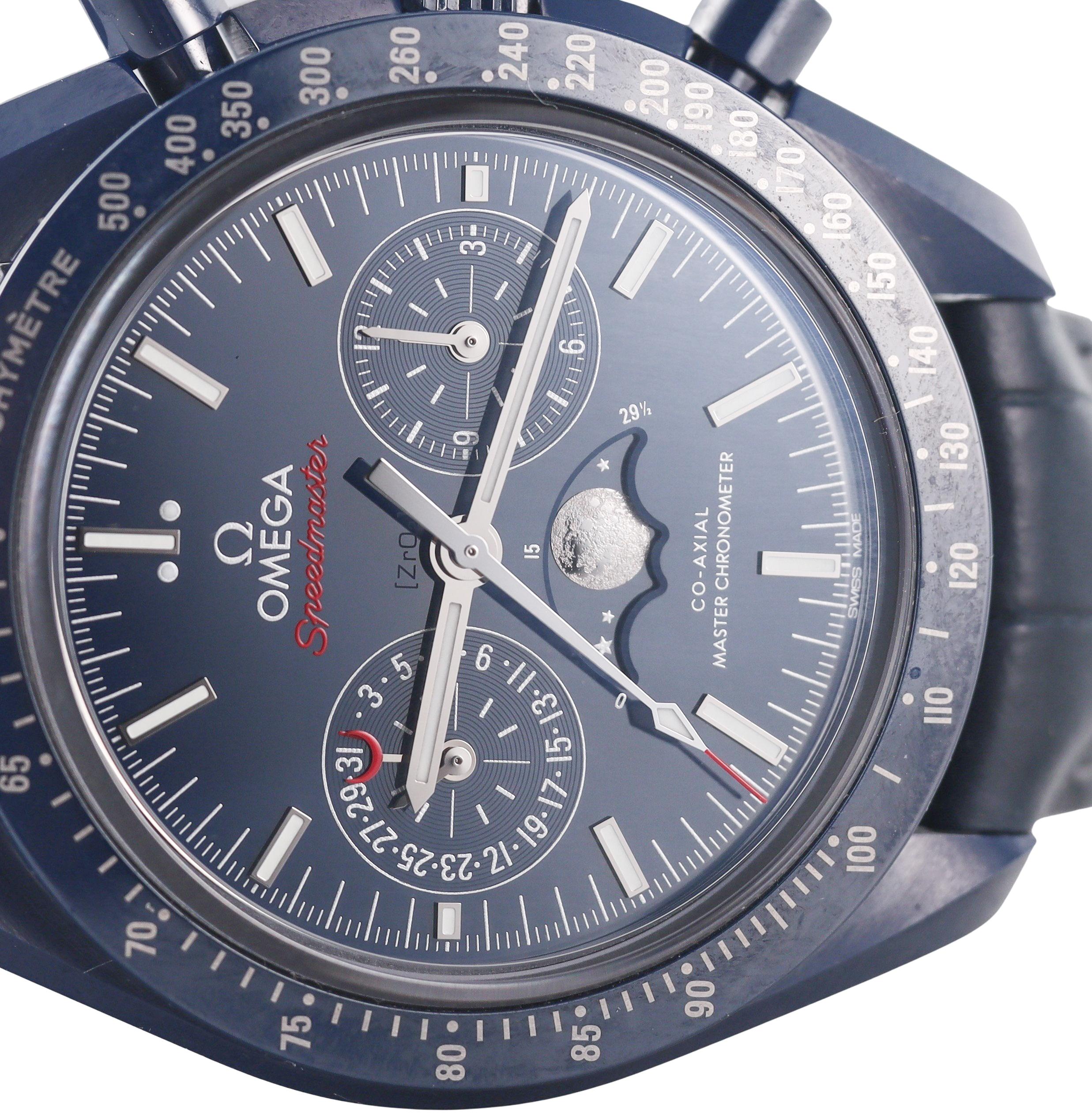 Omega Speedmaster Moonphase Blue Side of the Moon Watch 30493445203001
