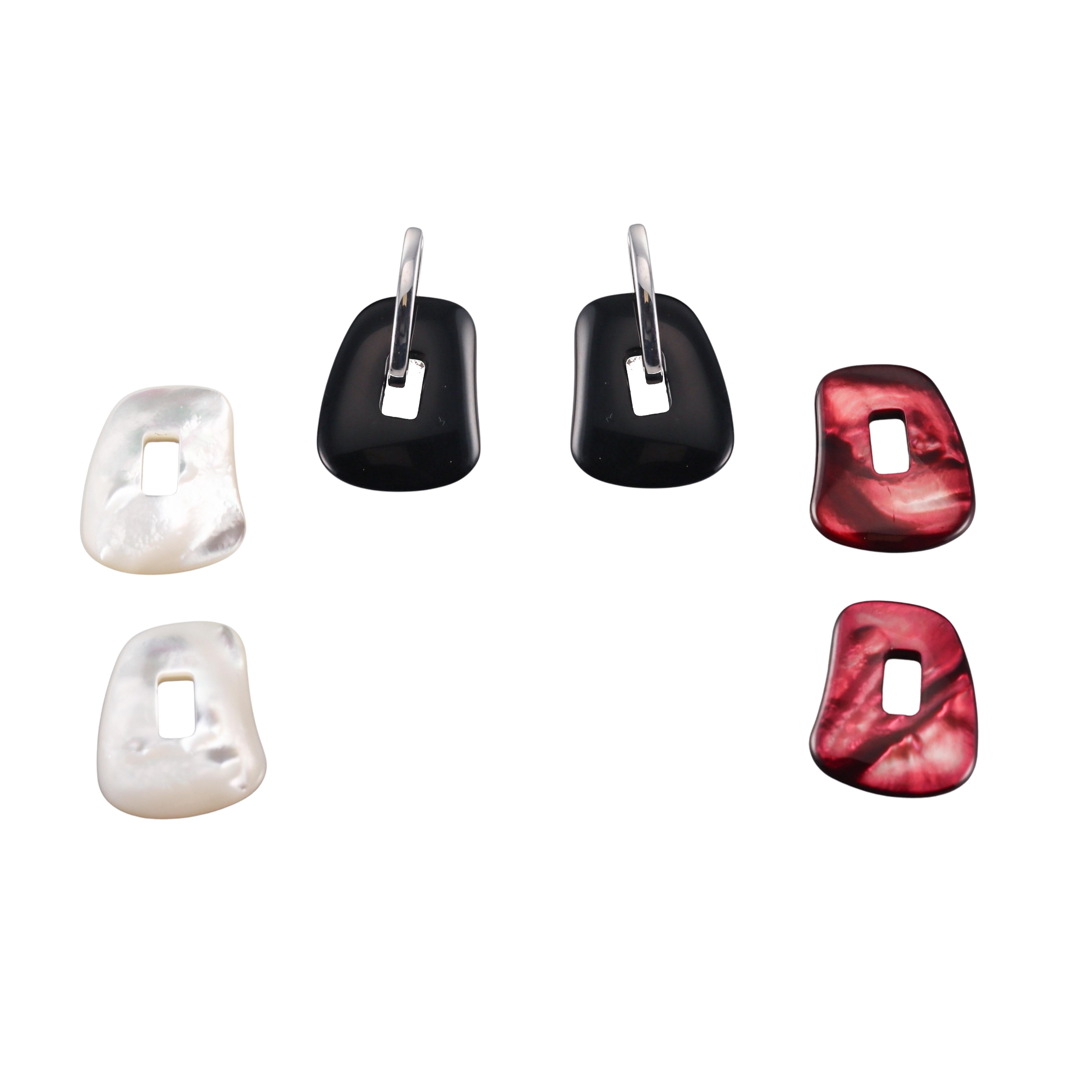 Mattioli Puzzle Gold MOP Interchangeable Earrings