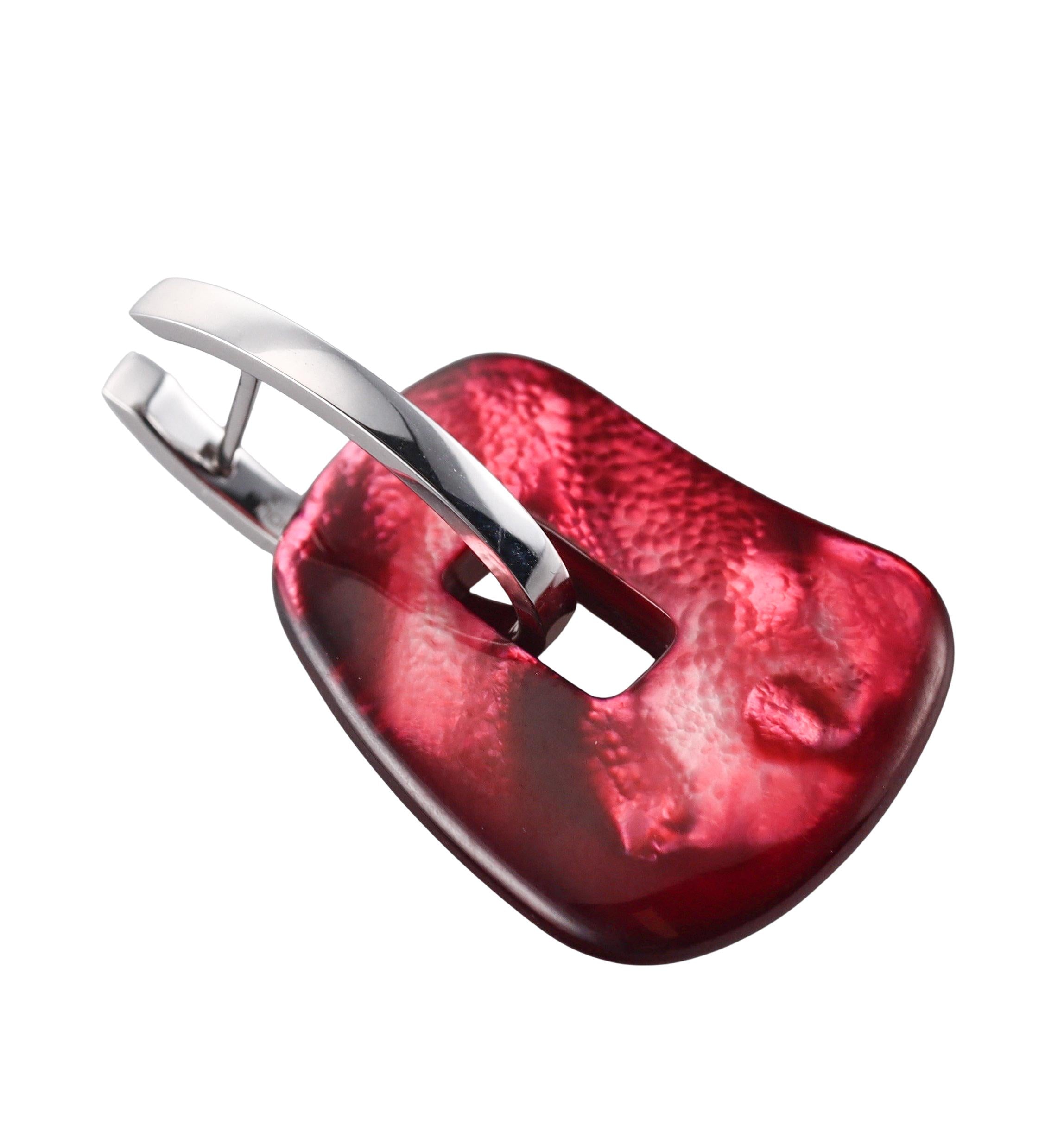 Mattioli Puzzle Gold MOP Onyx Interchangeable Earrings