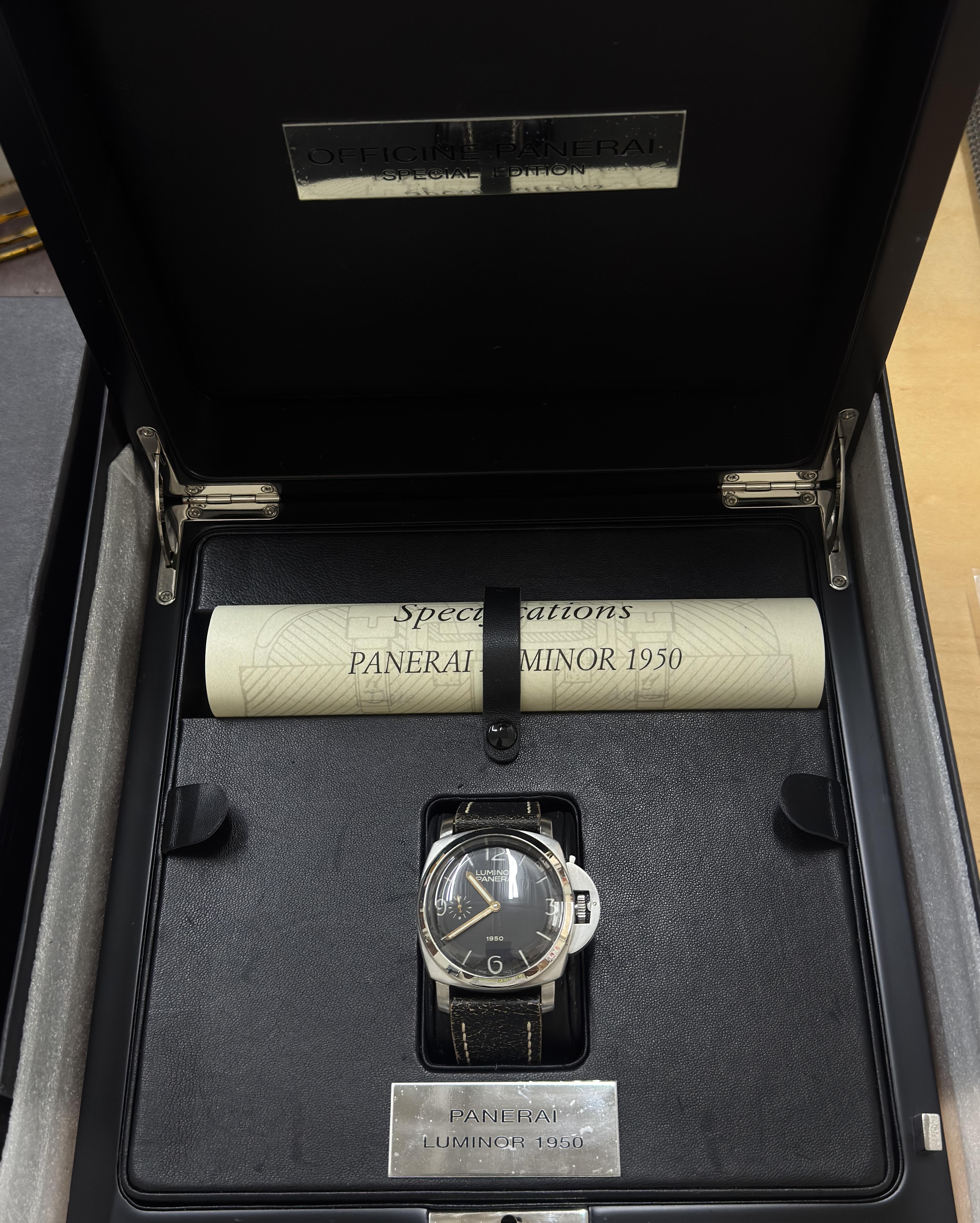 Panerai Luminor 1950 "Fiddy" Limited Edition Manual Watch PAM00127
